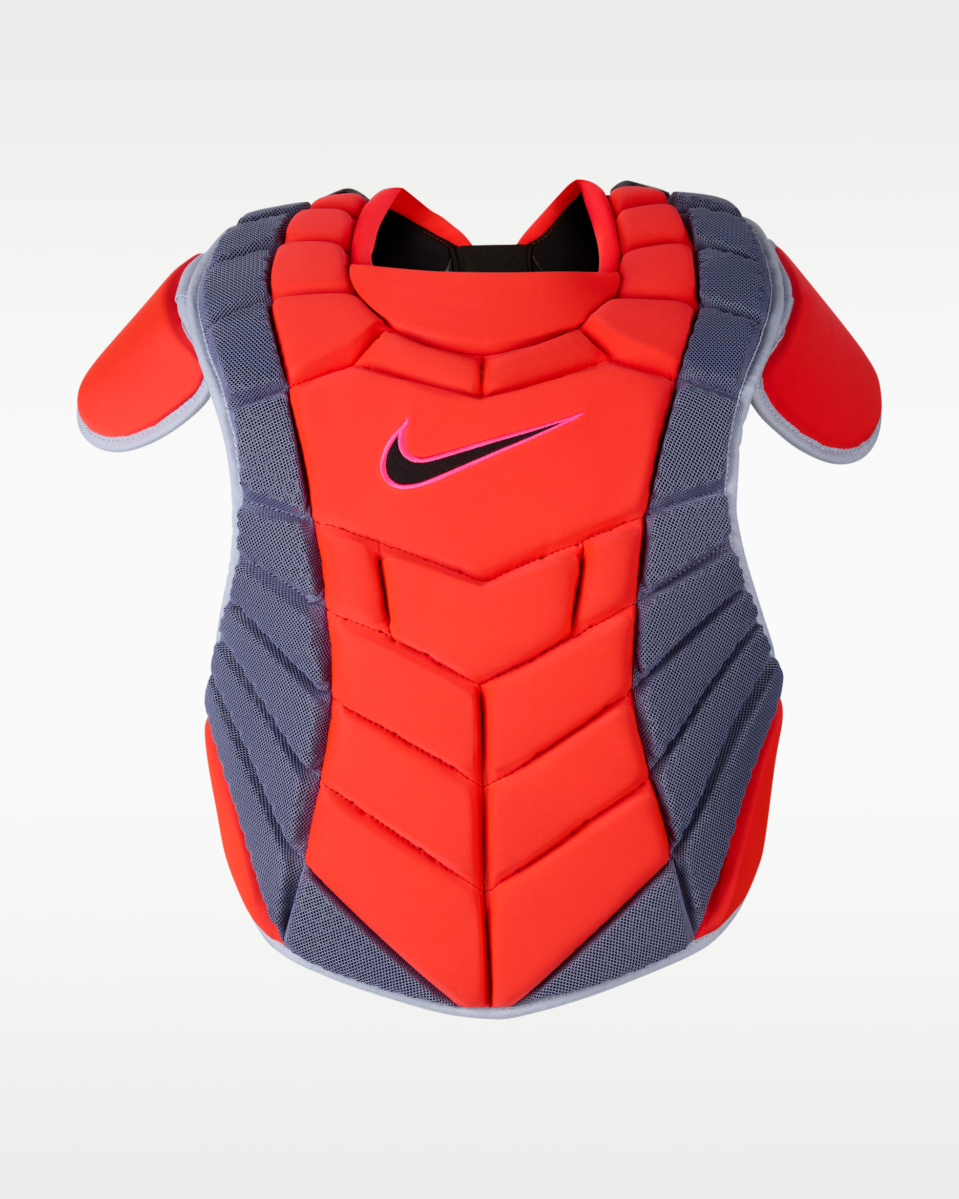 Nike Diamond Elite Baseball Chest Protector - Bright Crimson/Hyper Pink/Black/Black