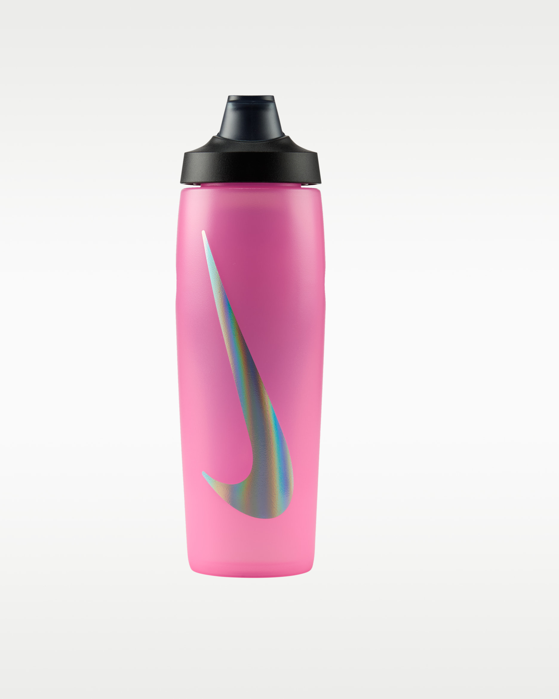 Nike Refuel Locking-Lid Water Bottle (710ml approx.) - Pink Spell/Black