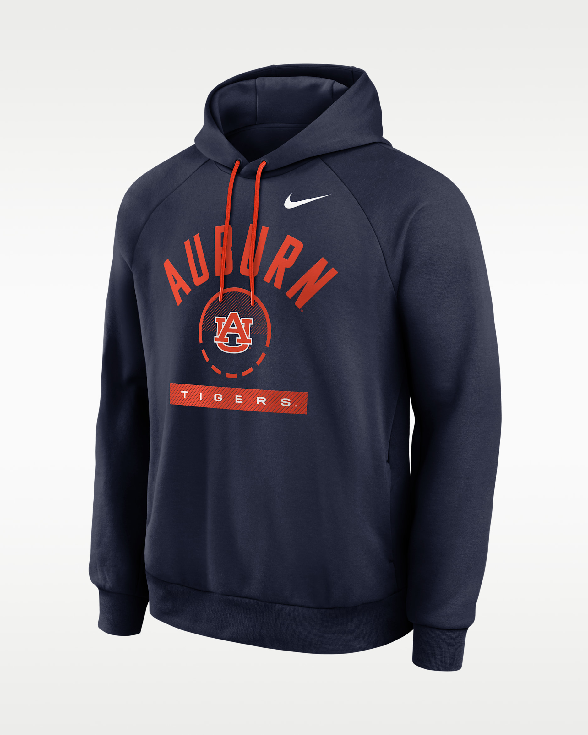Auburn Courtside Men's Nike Dri-FIT College Pullover Hoodie - Navy