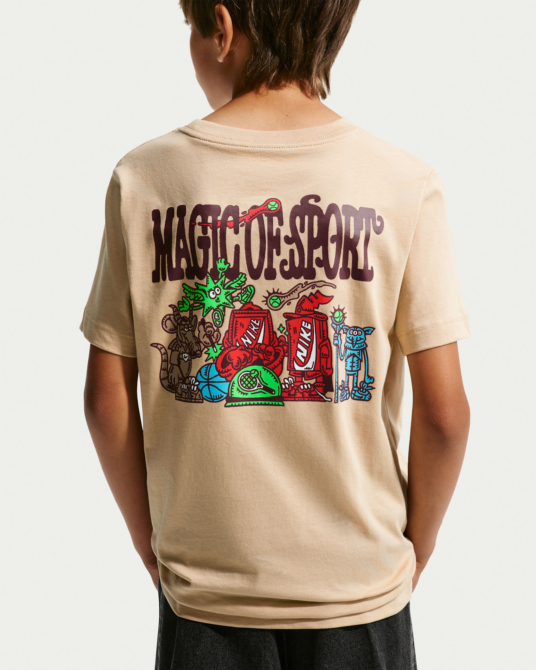 Nike Sportswear Big Kids' T-Shirt - Linen