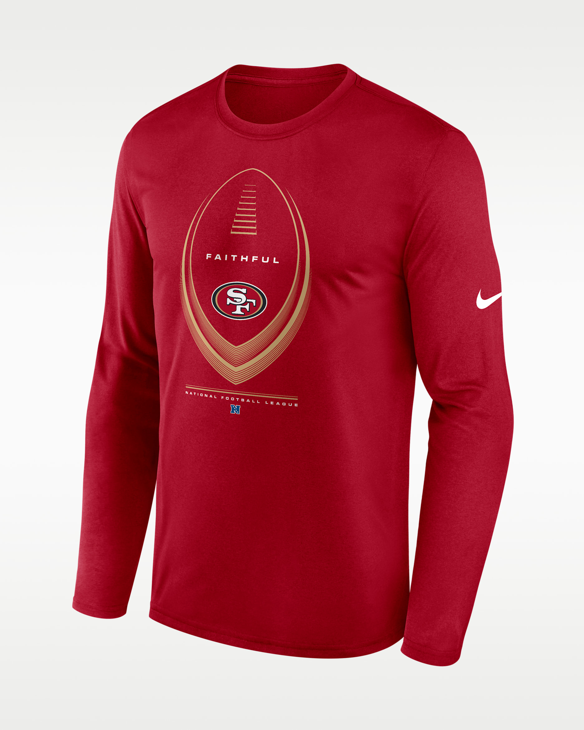 San Francisco 49ers Legend Icon Men's Nike Dri-FIT NFL Long-Sleeve T-Shirt - Red