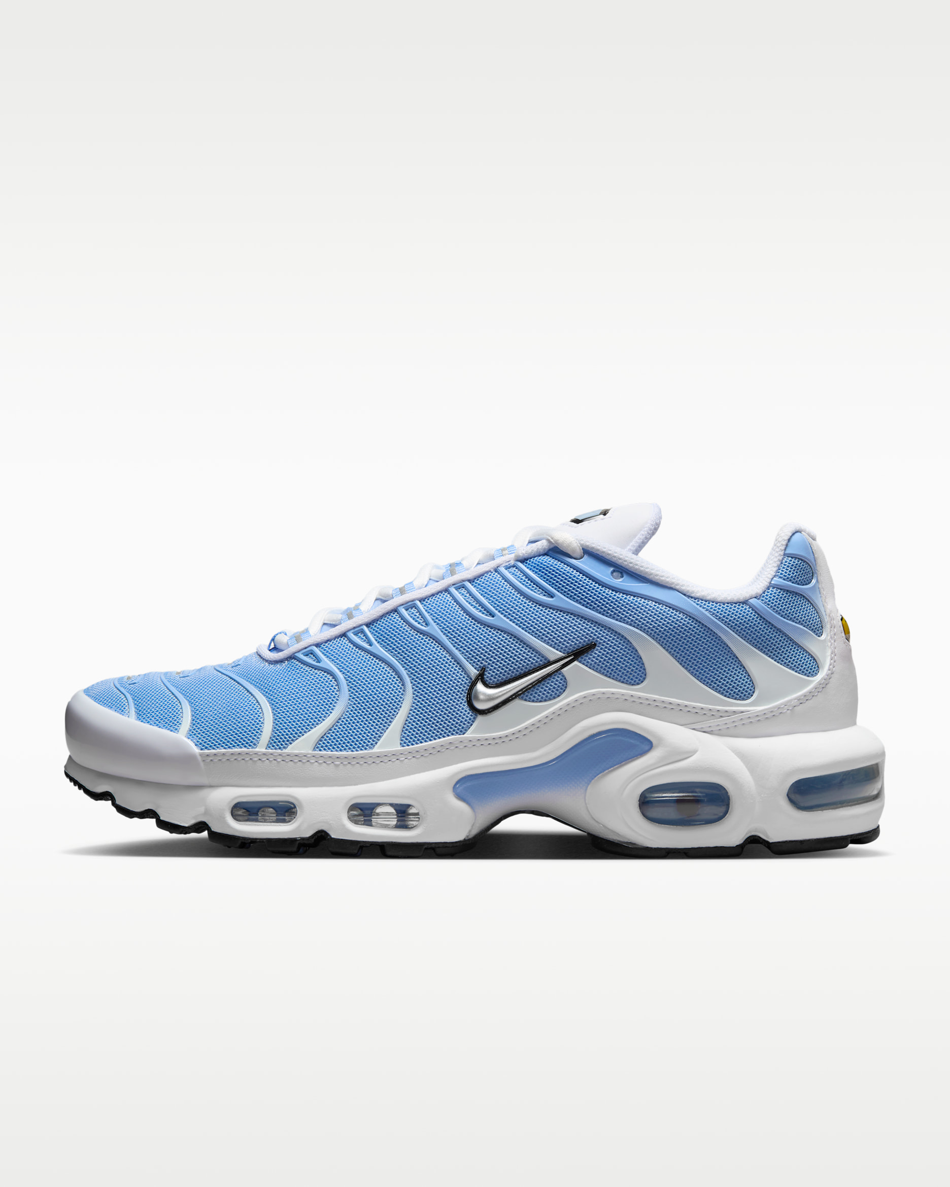 Nike Air Max Plus Women's Shoes - White/Aluminum/Black/Metallic Silver