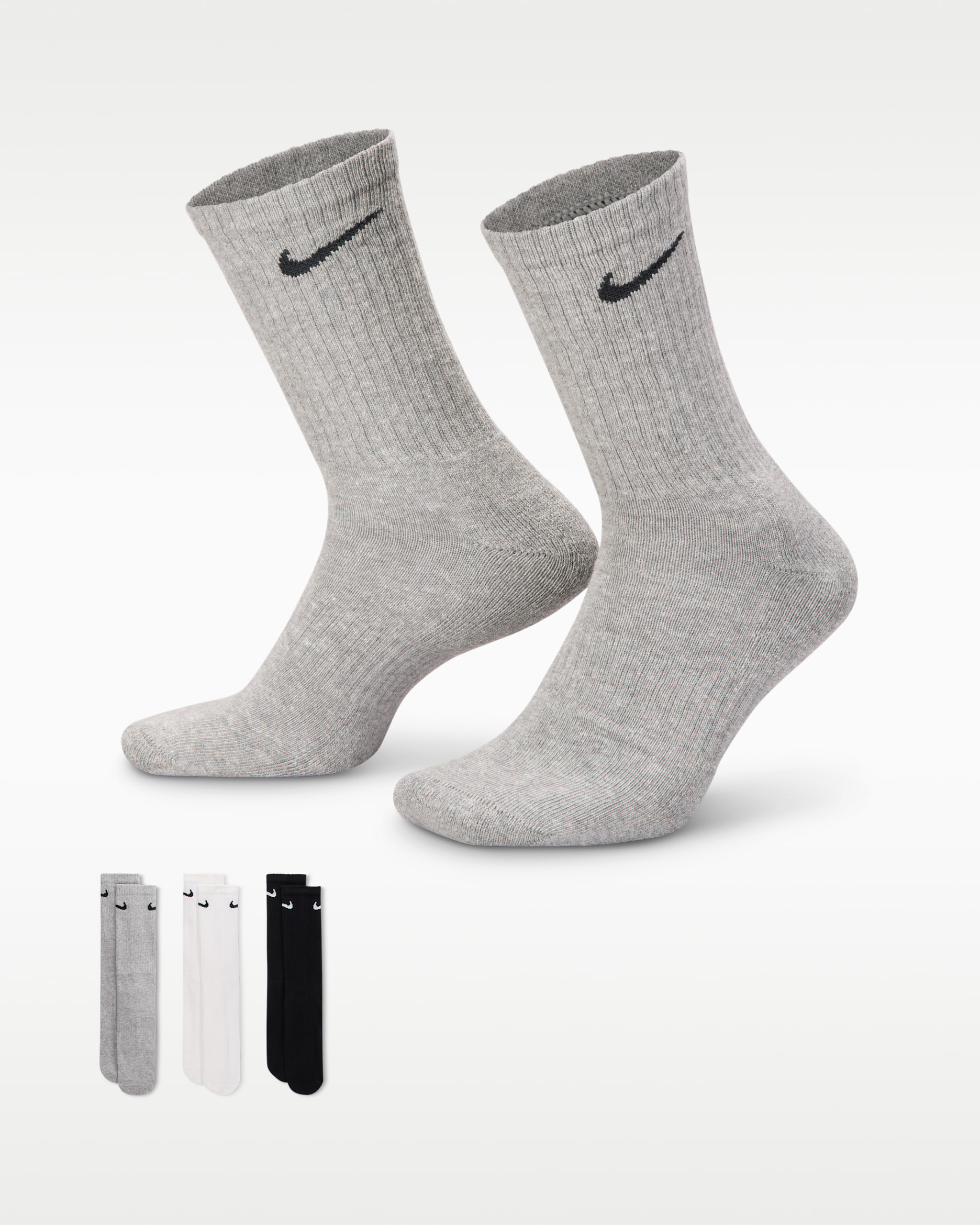 Nike Everyday Cushioned-crew-træningsstrømper (6 par) - multifarvet