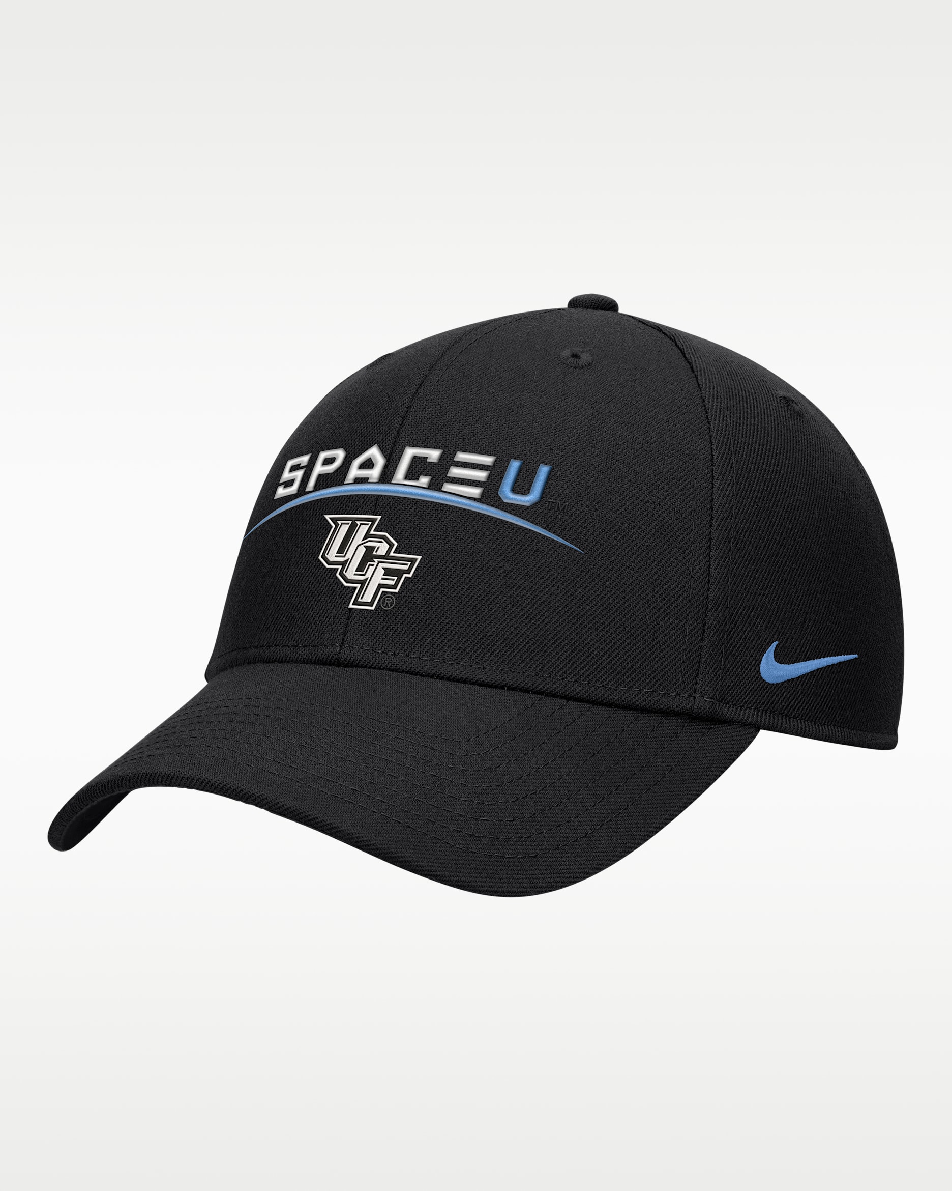 Gorra universitaria Nike Dri-FIT ajustable para hombre UCF Space Game - Negro
