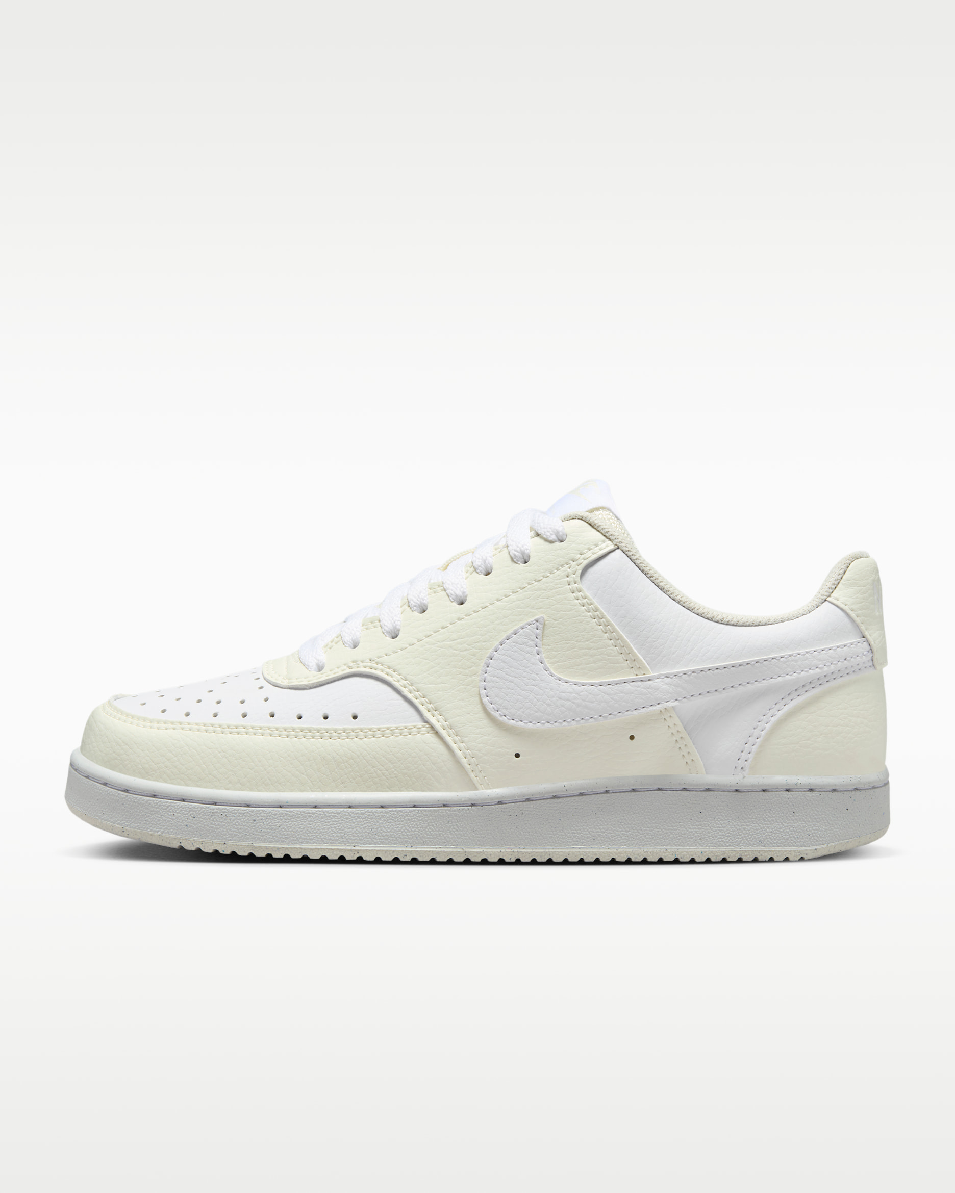 Nike Court Vision 低筒 Next Nature 女鞋 - Soft Pearl/白色