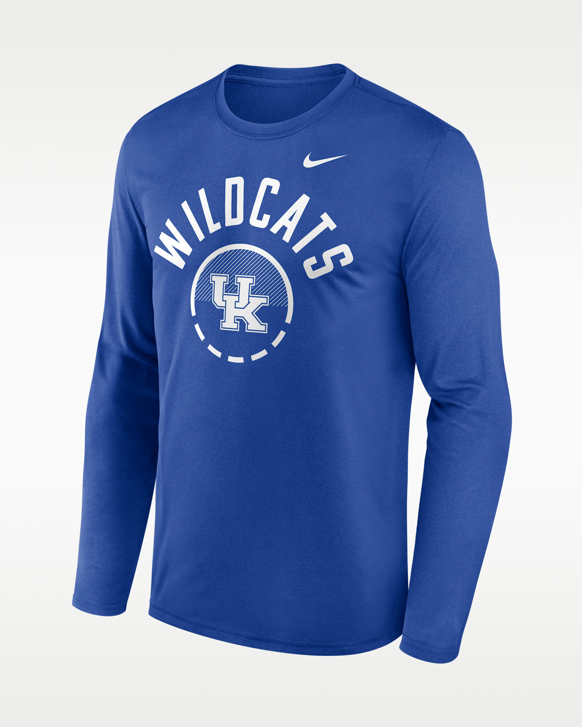 Playera de manga larga universitaria Nike Dri-FIT para hombre Kentucky Courtside - Royal