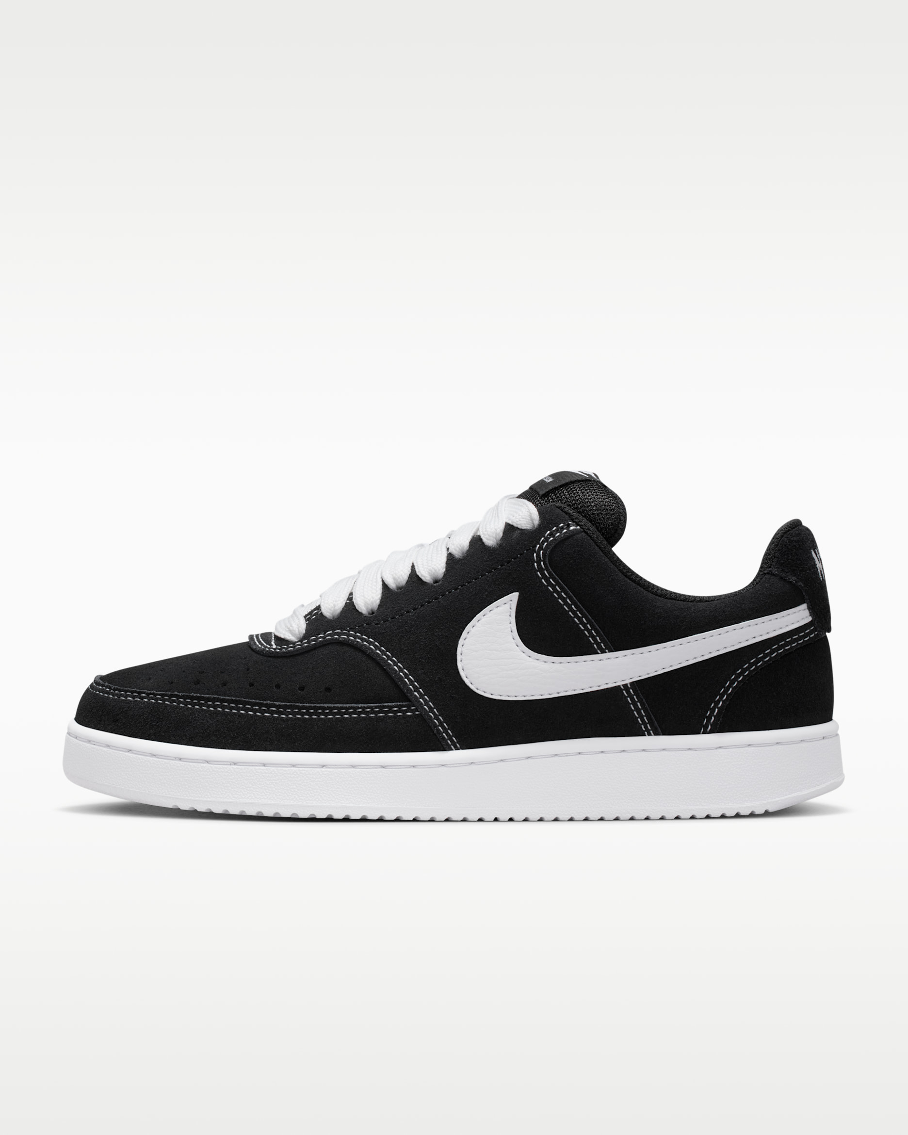 Chaussure Nike Court Vision Low pour Femme - Noir/Blanc