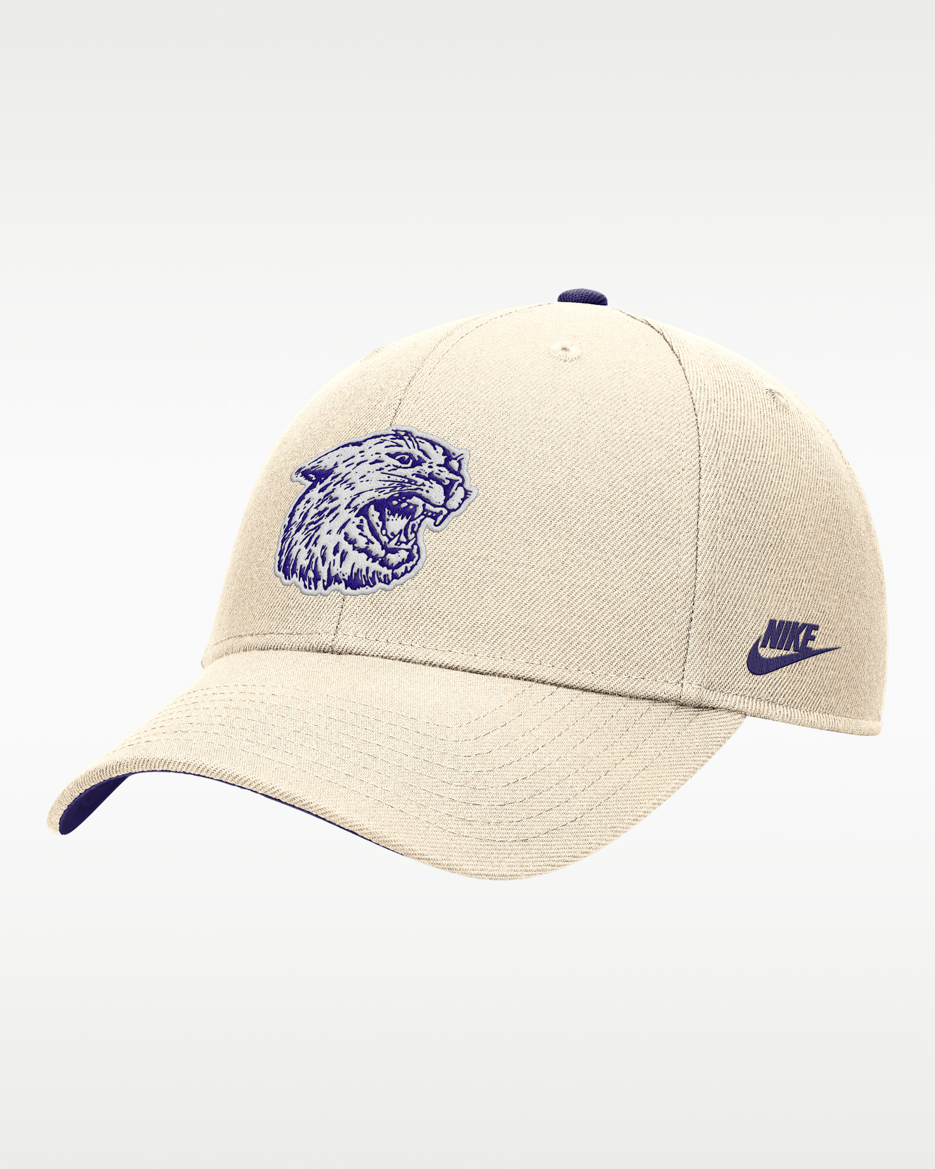Kansas State Rise Men's Nike College Adjustable Cap - Natural