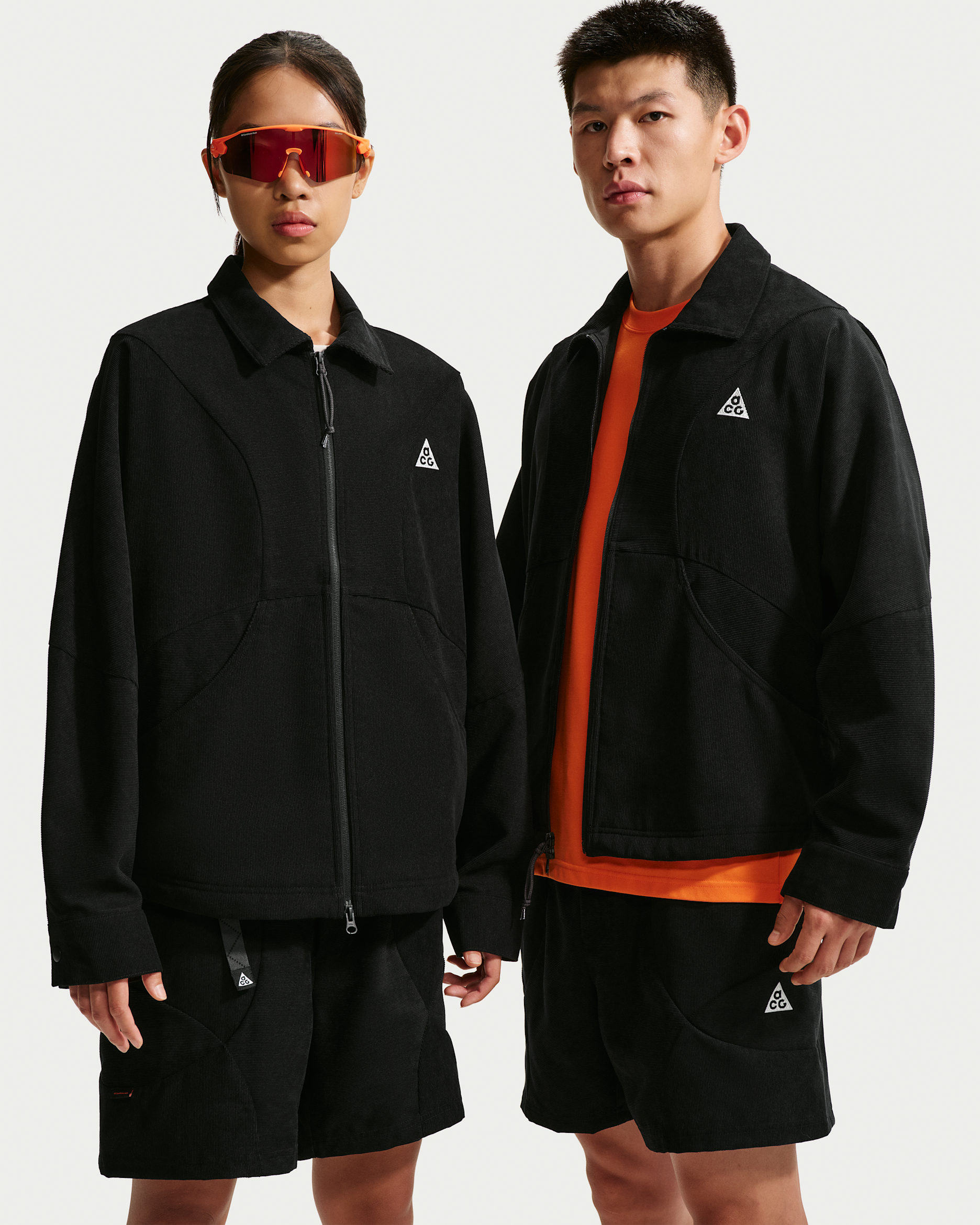 ACG 'Dolomiti' Corduroy Jacket - Black/Black/Summit White