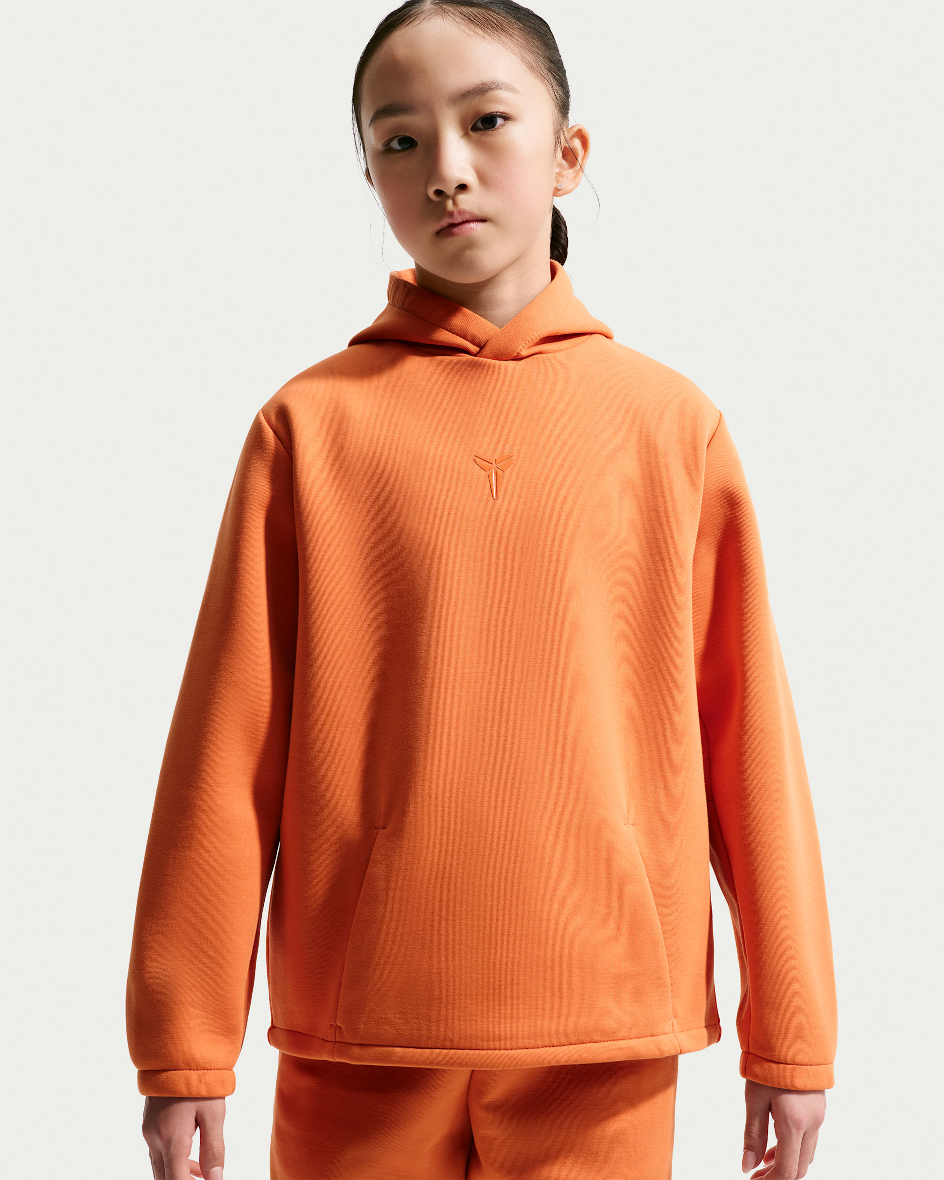 Kobe Big Kids' Dri-FIT Pullover Basketball Hoodie - Hot Curry/Hot Curry