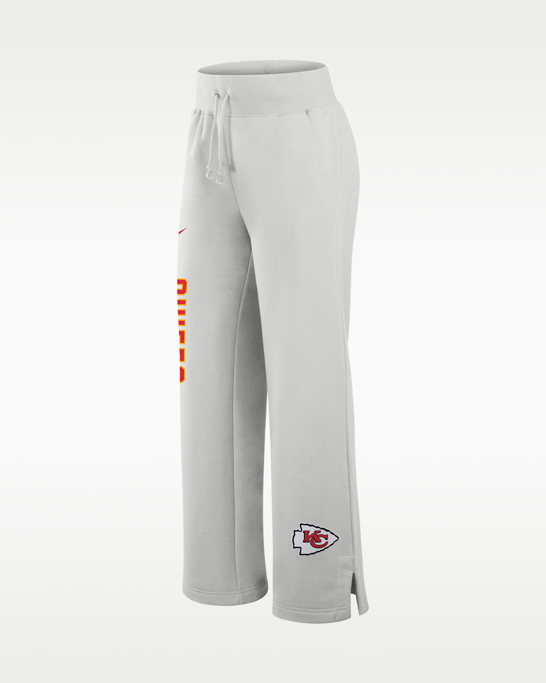 Kansas City Chiefs Primetime Phoenix Wide-Leg Women's Nike NFL Sweatpants - Grey