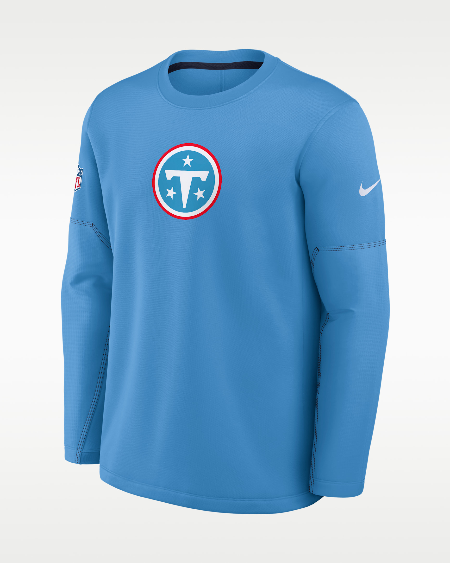 Tennessee Titans Sideline Coaches Men's Nike Therma-FIT NFL Long-Sleeve T-Shirt - Blue