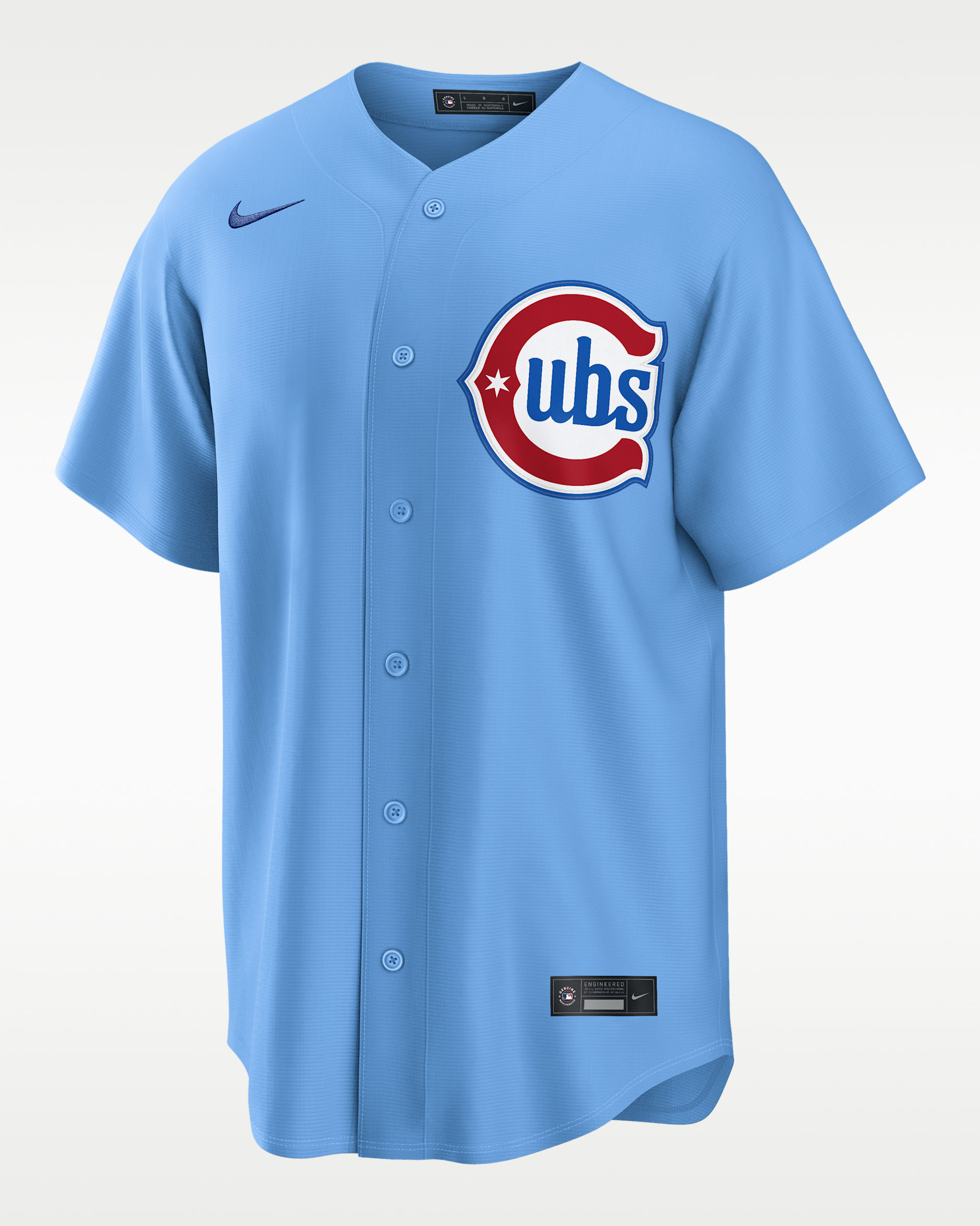 Pete Crow-Armstrong Chicago Cubs Men's Nike MLB Replica Jersey - Light Blue