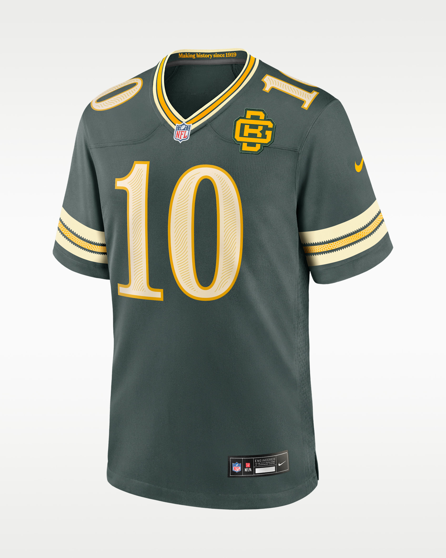 Jordan Love Green Bay Packers Rivalries Collection Men's Nike NFL Game Jersey - Green