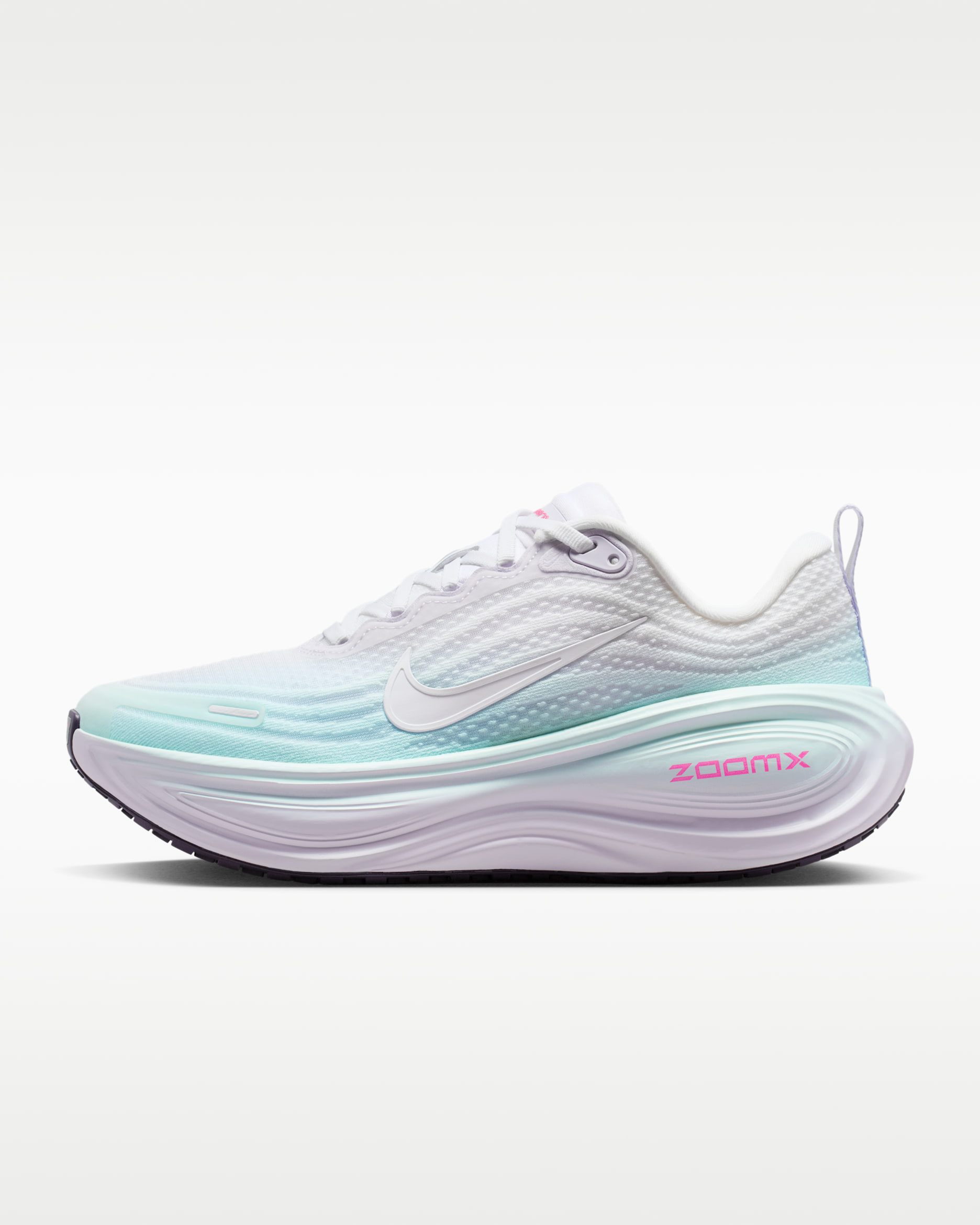 Tenis de correr en pavimento para mujer Nike Vomero Plus - Blanco/Multicolor/Azul glacial/Pasa oscuro