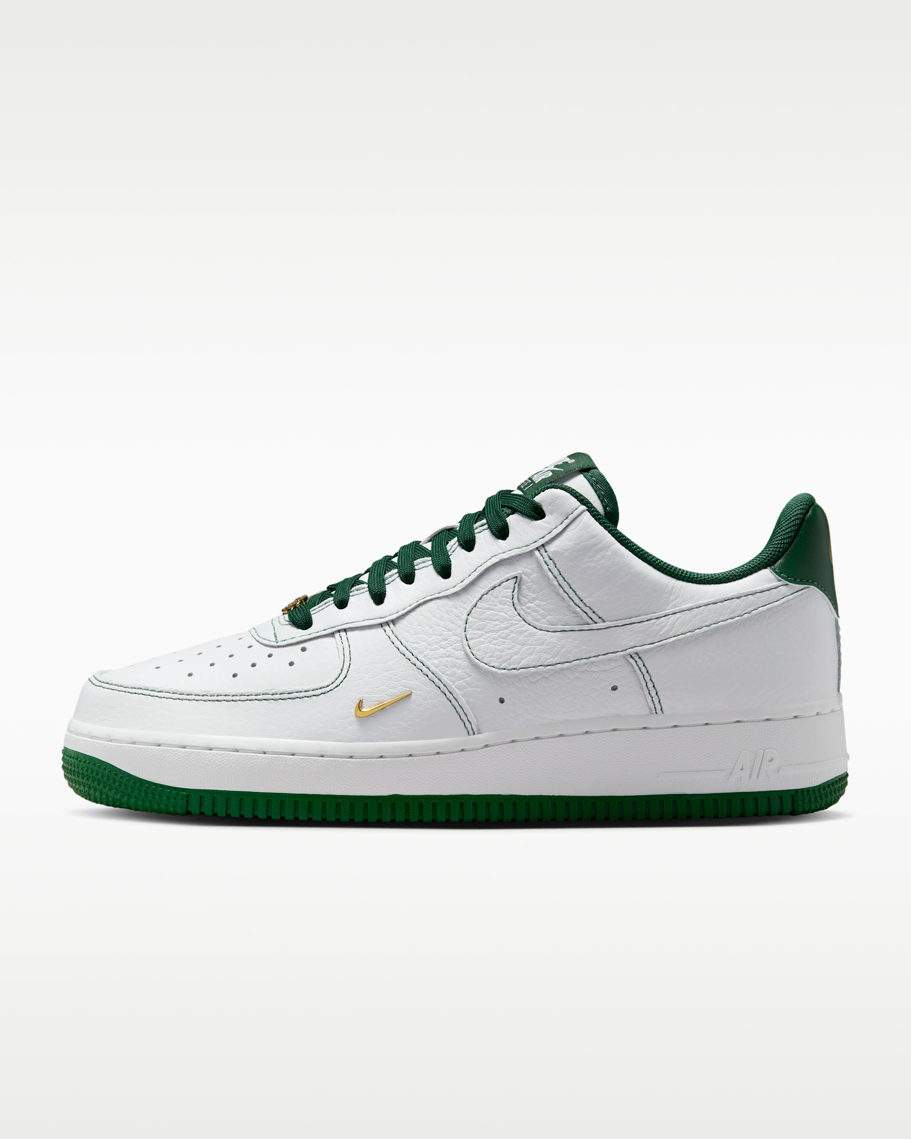 รองเท้าผู้หญิง Nike Air Force 1 '07 Mini Jewel - ขาว/Metallic Gold/Gorge Green