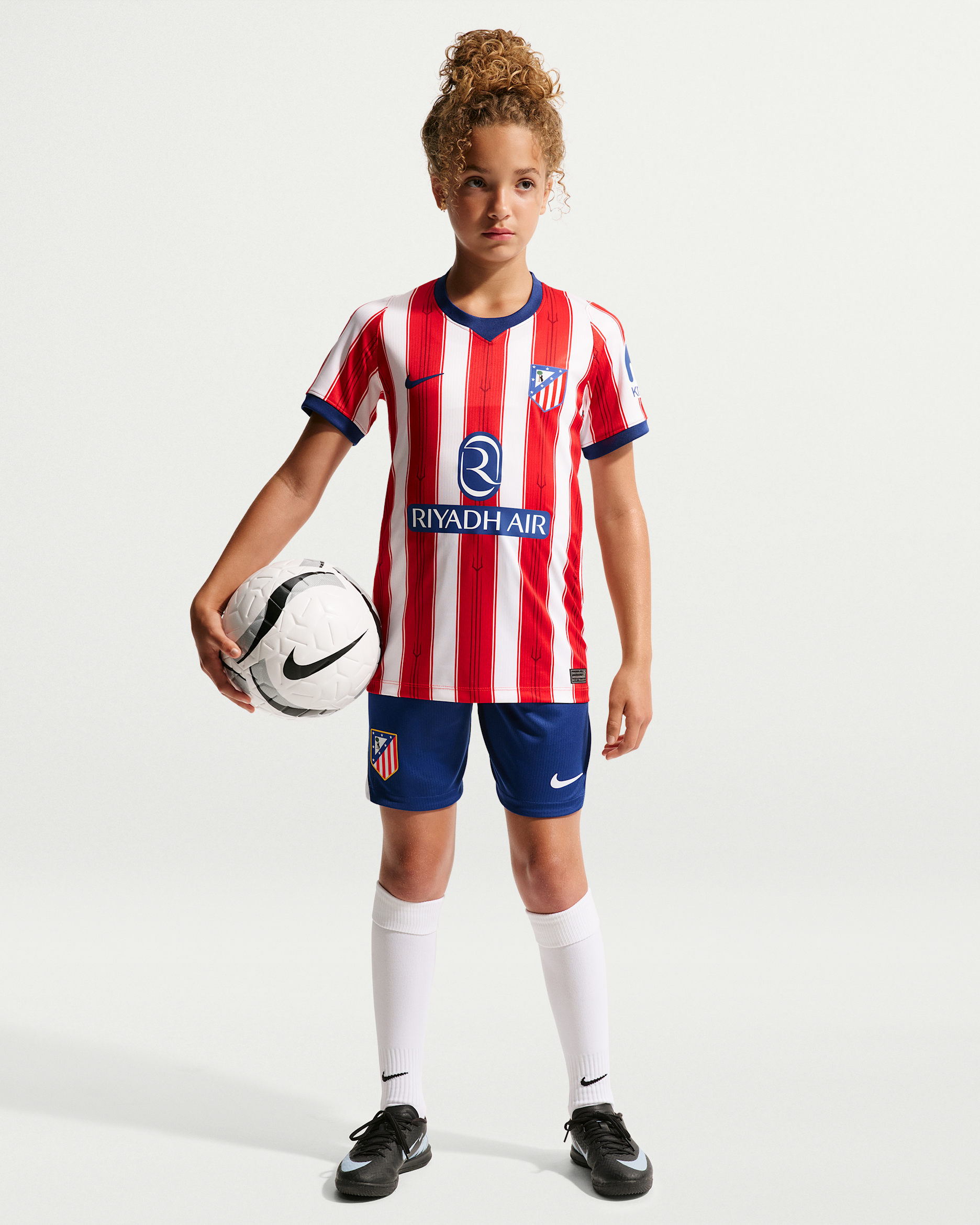 Shorts replica da calcio Nike Dri-FIT Atlético Madrid 2026/27 Stadium da ragazzo/a – Home - Deep Royal Blue/Bianco/Bianco