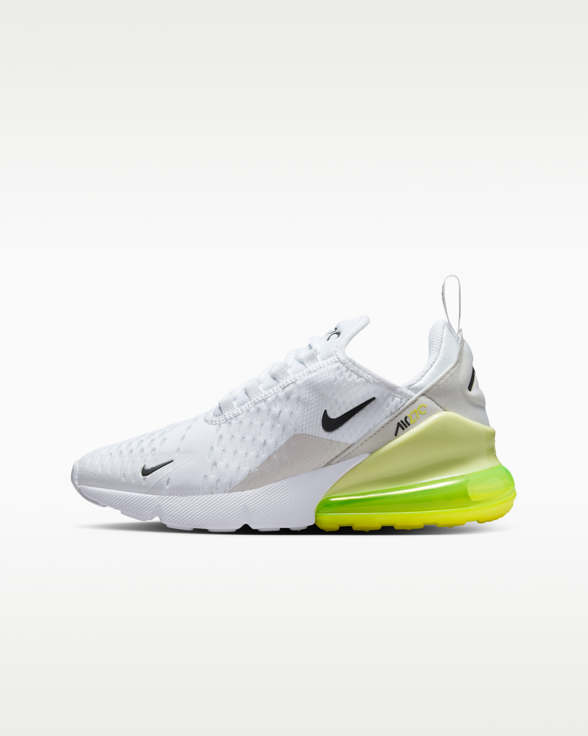 Tenis para niños grandes Nike Air Max 270 - Blanco/Luz de calcio/Gris vasto/Antracita
