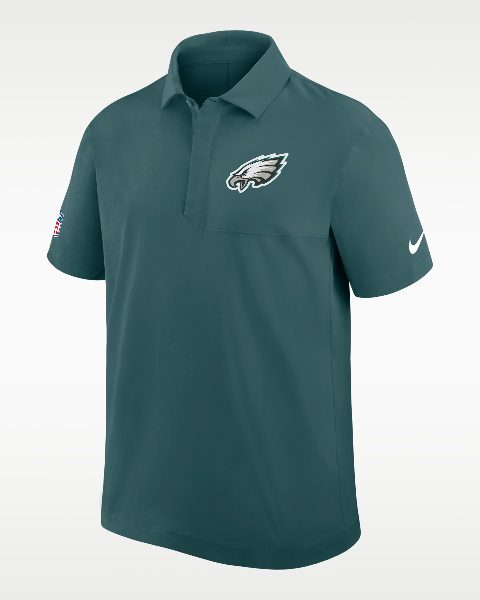 Polo Nike Dri-FIT de la NFL para hombre Philadelphia Eagles City Pride Sideline - Azul verdoso