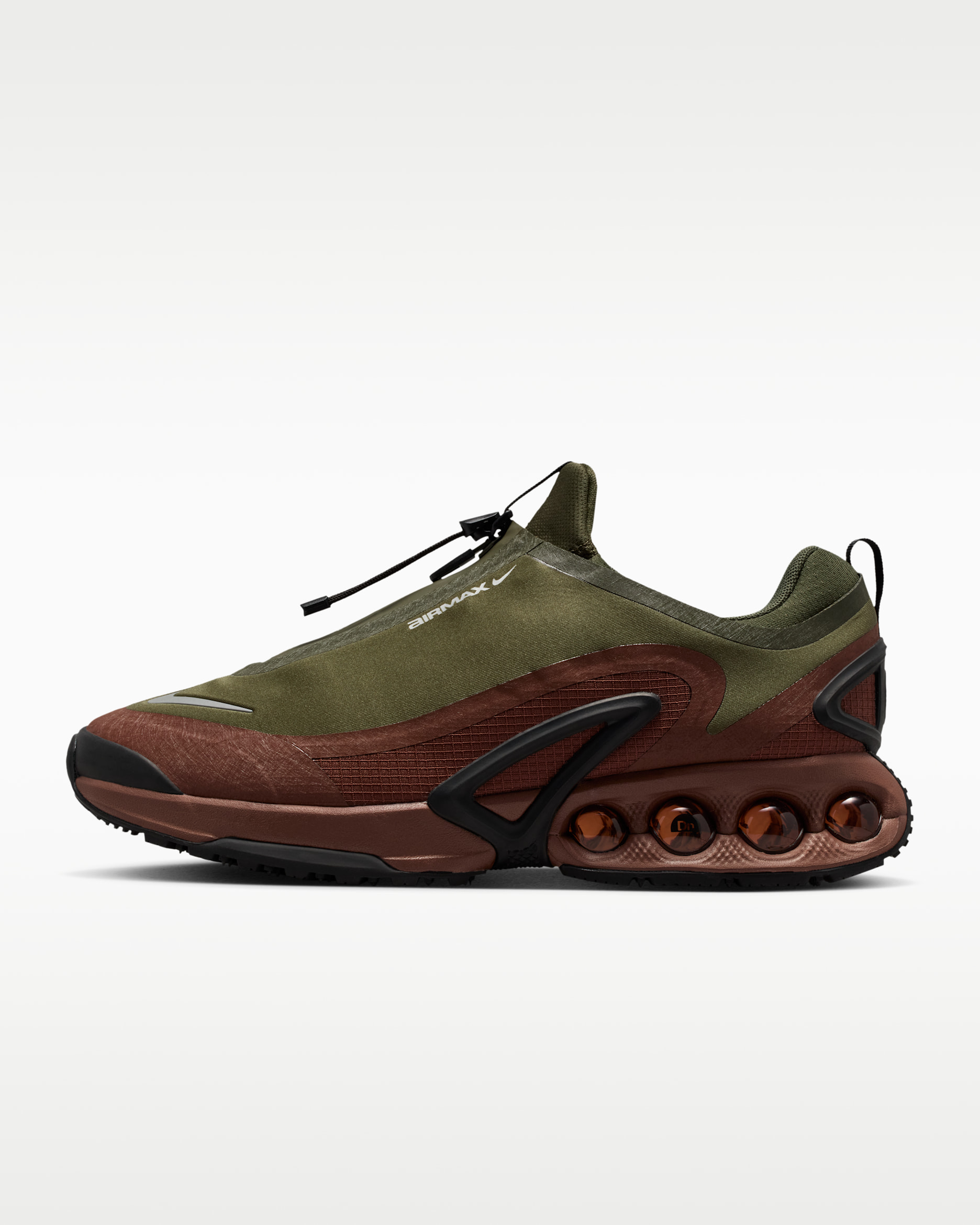 Nike Air Max Dn Roam 男鞋 - Cargo Khaki/Fauna Brown/黑色/Metallic Silver