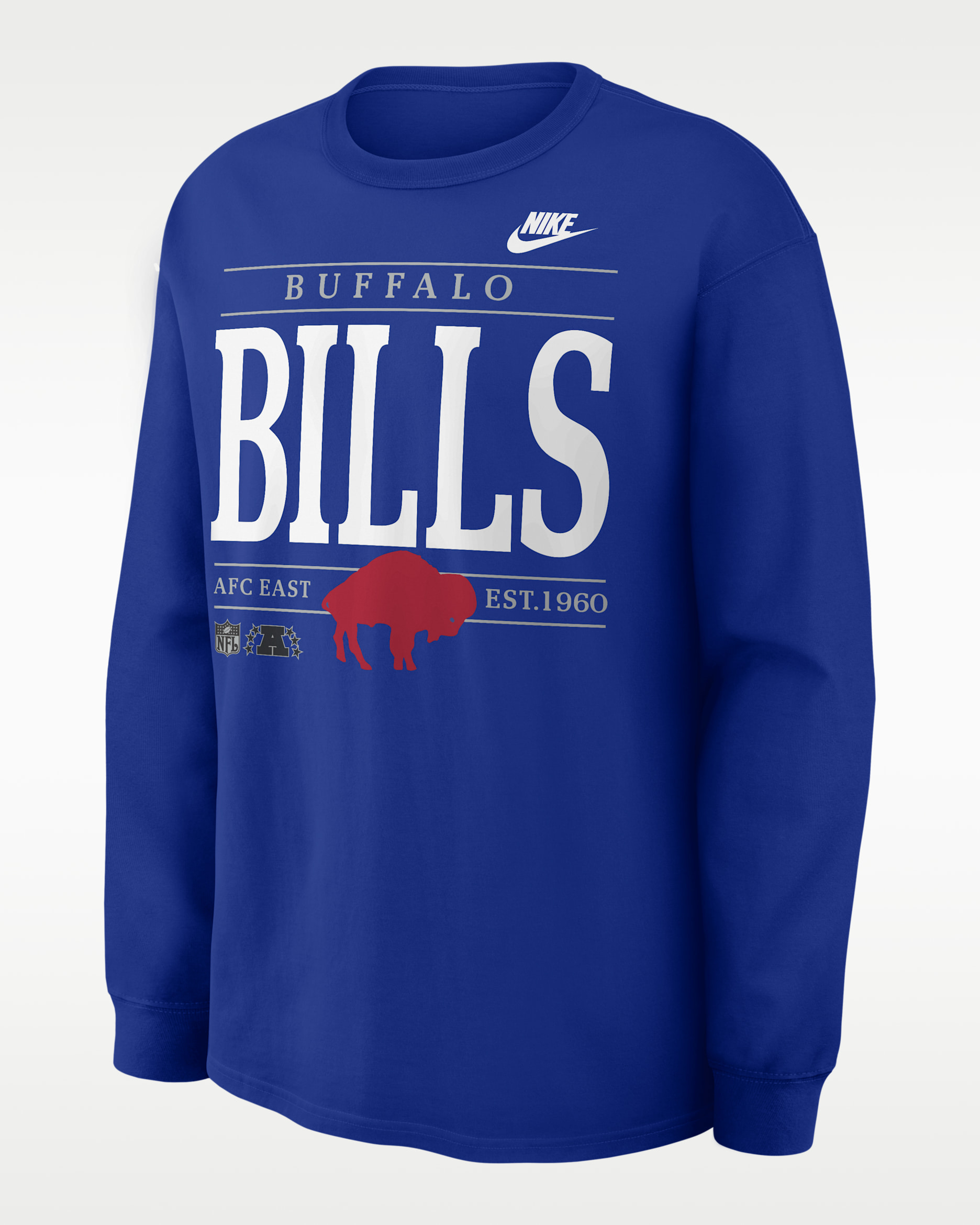 Buffalo Bills Rewind Max90 Men's Nike NFL Long-Sleeve T-Shirt - Royal