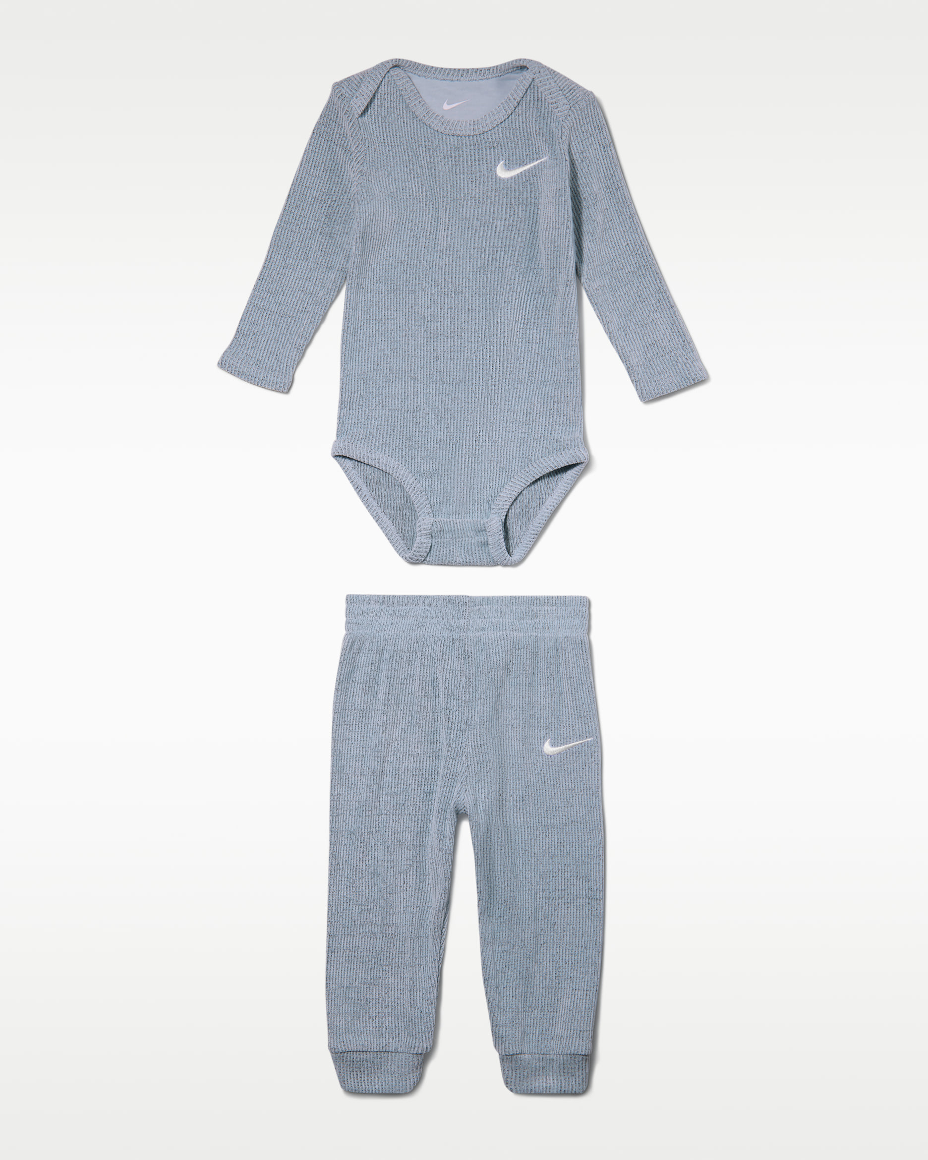 Nike Baby Essentials Baby (6-12M) Long-Sleeve Bodysuit and Pants Set - Glacier Blue