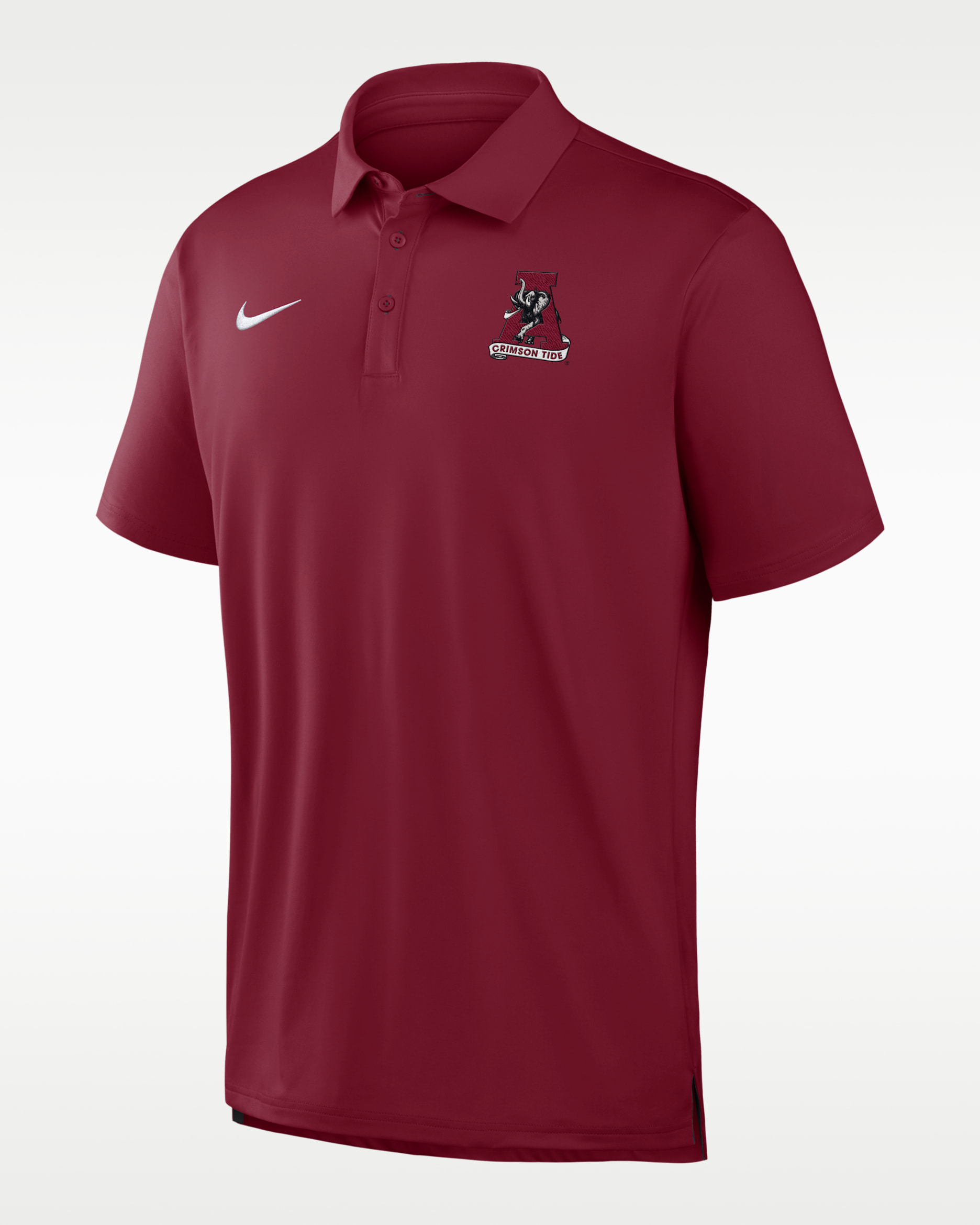 Polo universitaria Nike Dri-FIT para hombre Alabama Tour - Carmesí team/Antracita