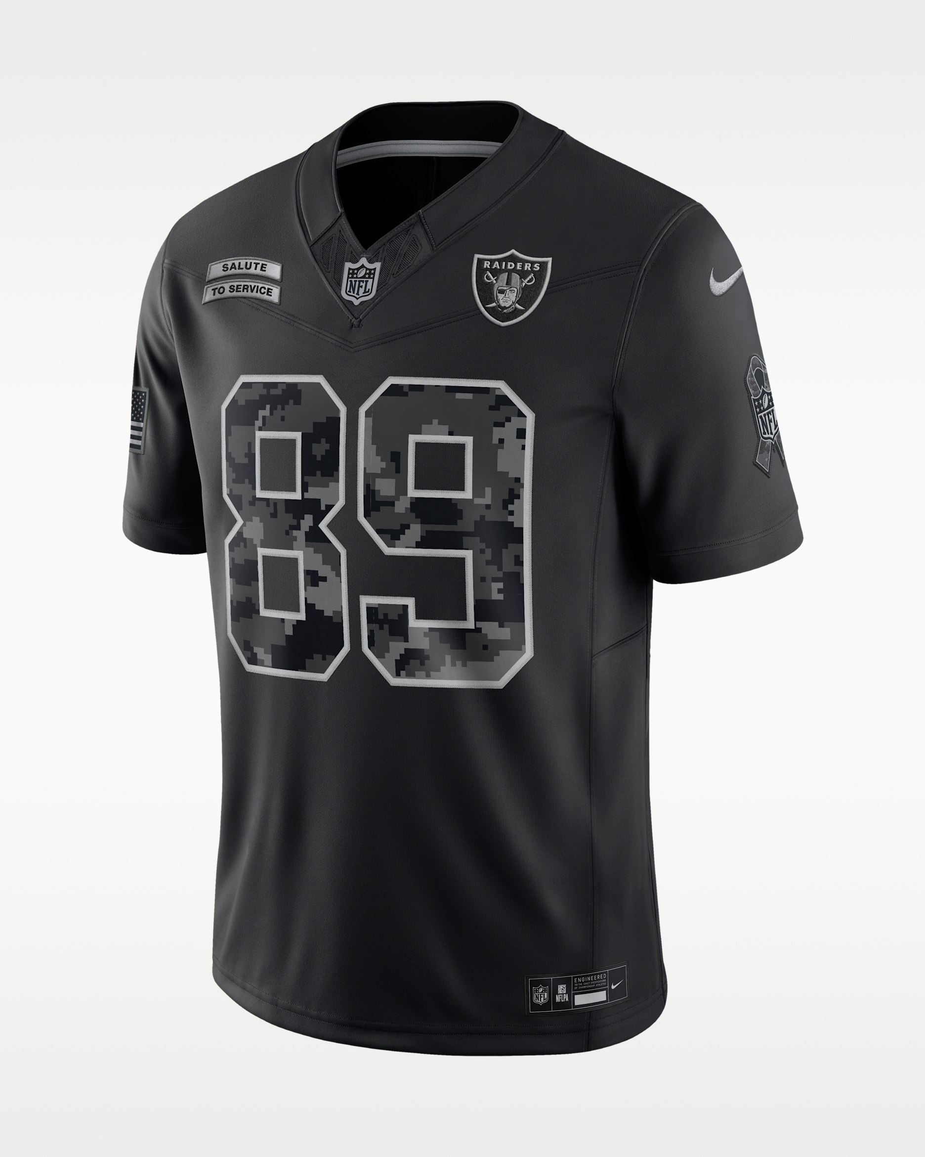 Brock Bowers Las Vegas Raiders Salute to Service Men's Nike Dri-FIT NFL Limited Jersey - Black