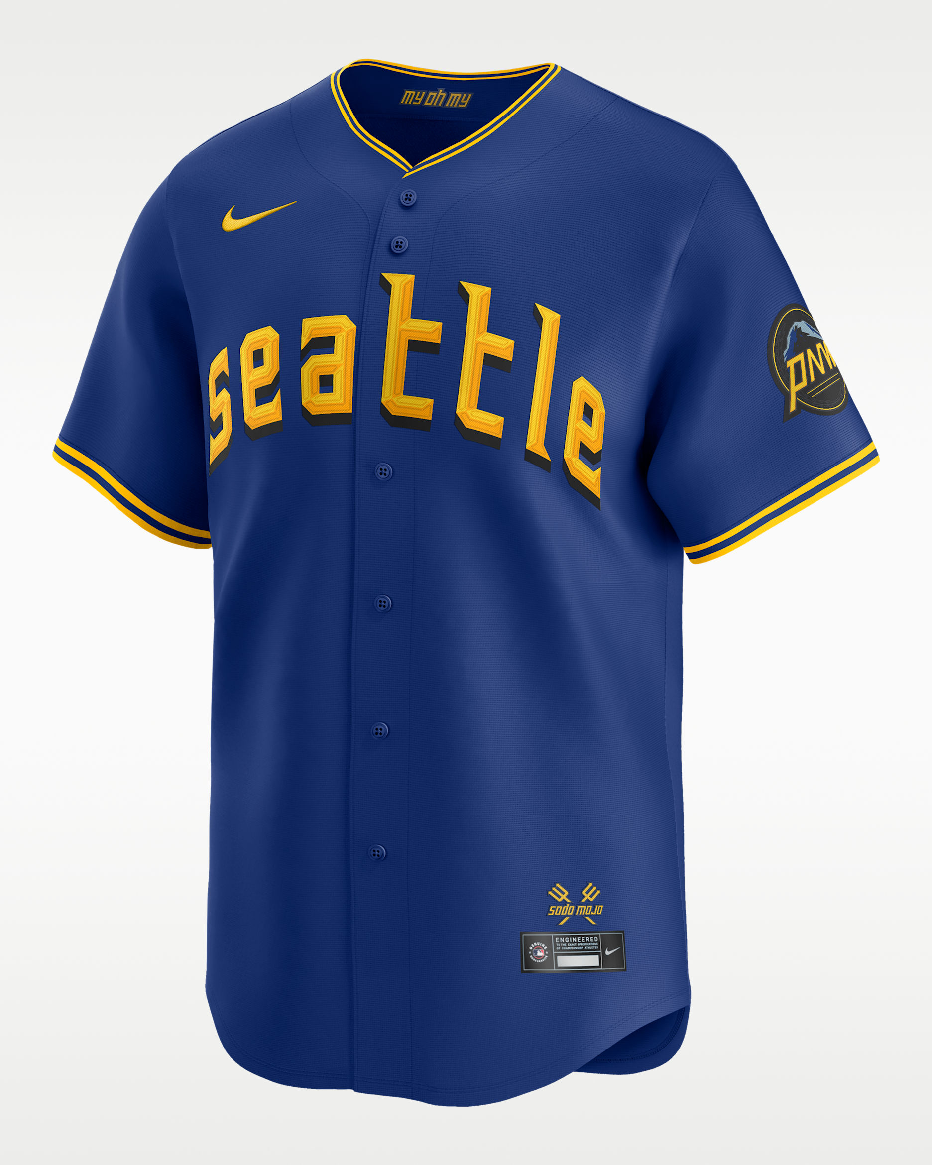 Cal Raleigh Seattle Mariners City Connect Men's Nike Dri-FIT MLB Limited Jersey - Blue