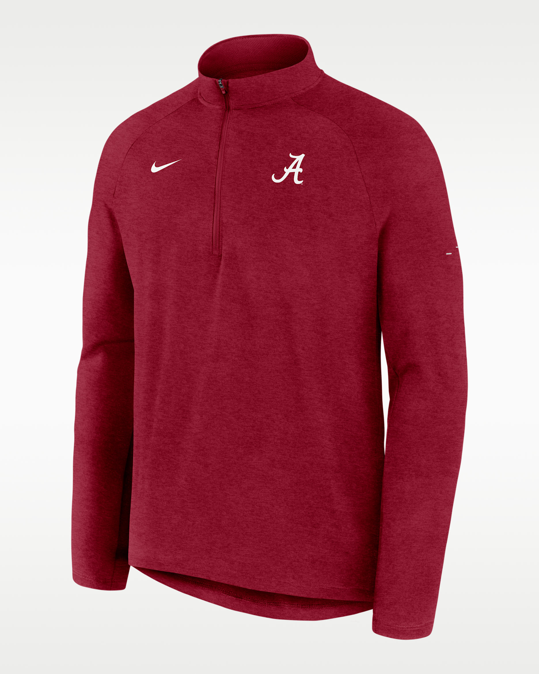 Alabama Stride Men's Nike Dri-FIT College 1/2-Zip Long-Sleeve Top - Team Crimson
