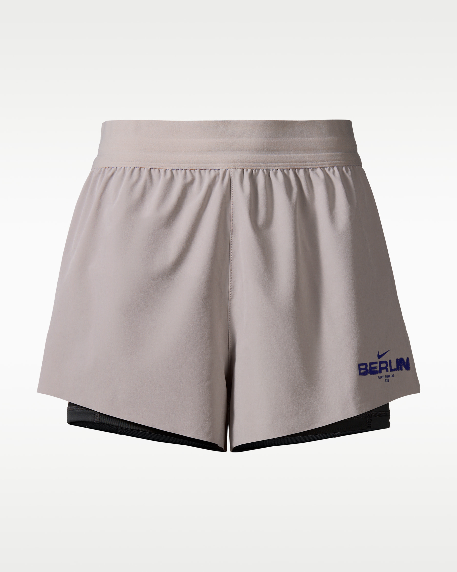 Nike Swift Women's Dri-FIT Mid-Rise 2-in-1 Running Shorts - College Grey/Anthracite