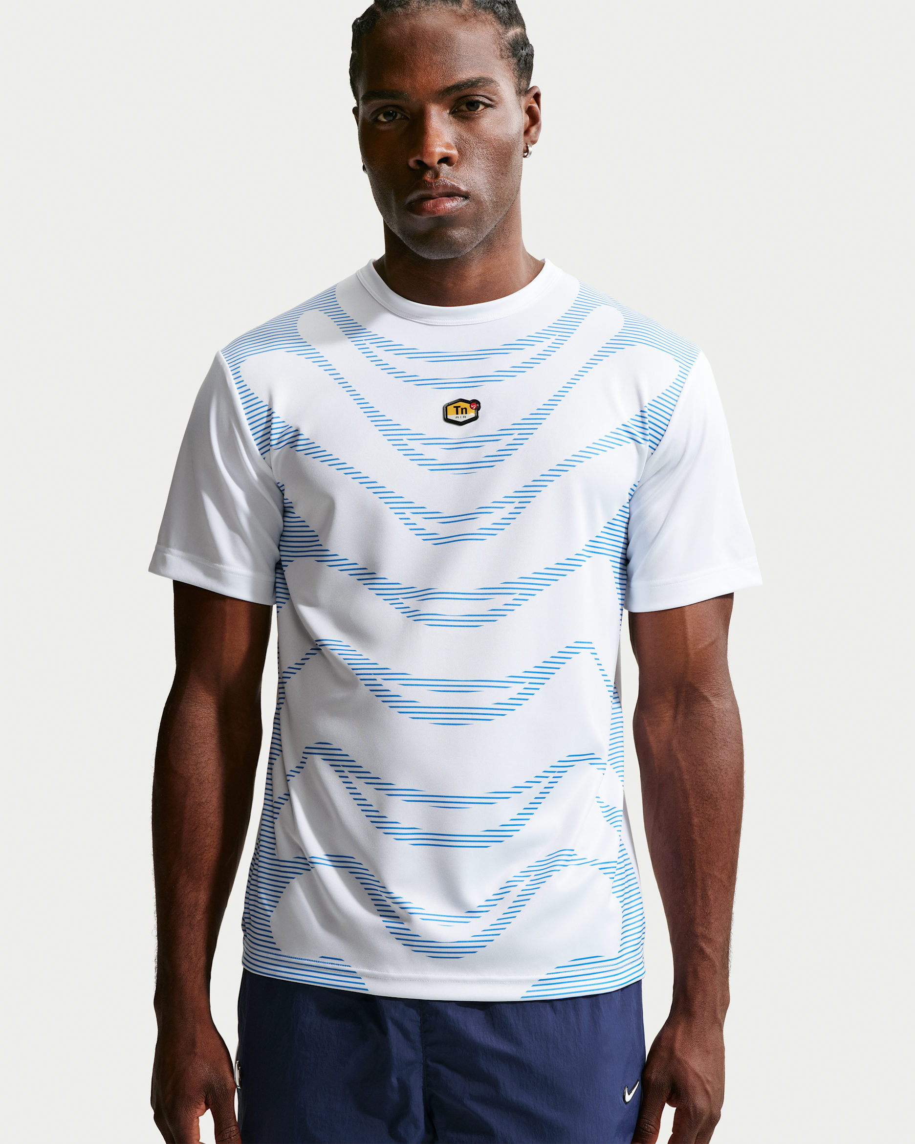 Ανδρική ποδοσφαιρική φανέλα Nike Sportswear Tuned Air - Λευκό/Blue Crystal