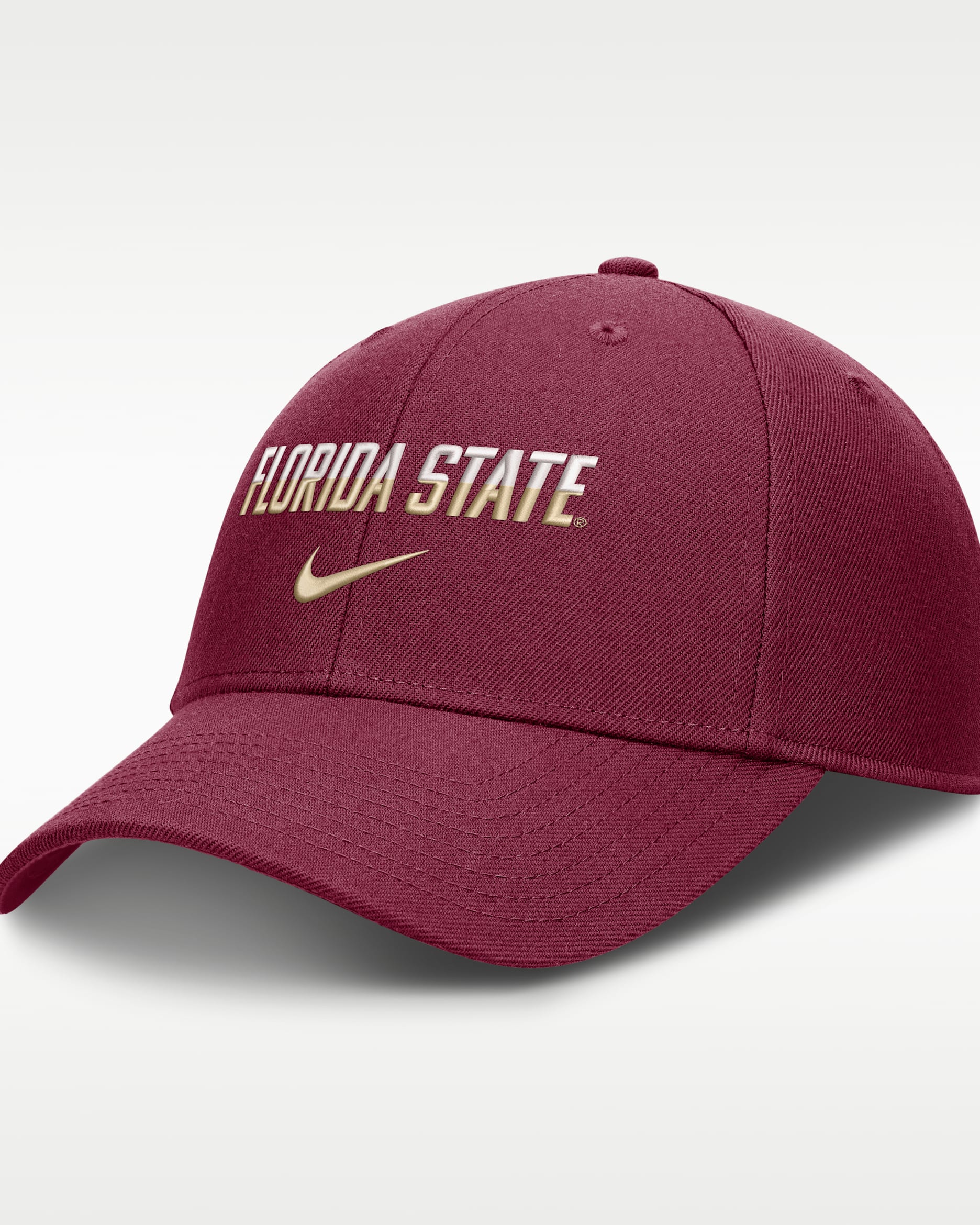 Florida State Sideline Rise Gameday Men's Nike Dri-FIT College Trucker Adjustable Hat - Team Maroon