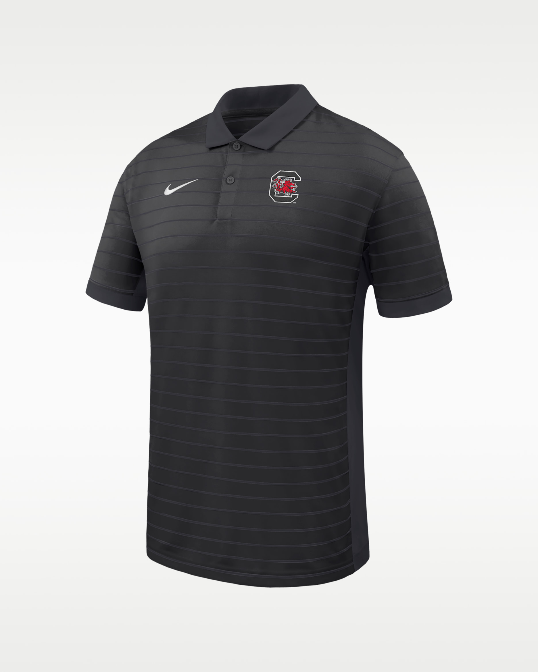 Nike Sideline Victory Stripe (South Carolina Gamecocks) Men's Nike Dri-FIT College Polo - Black
