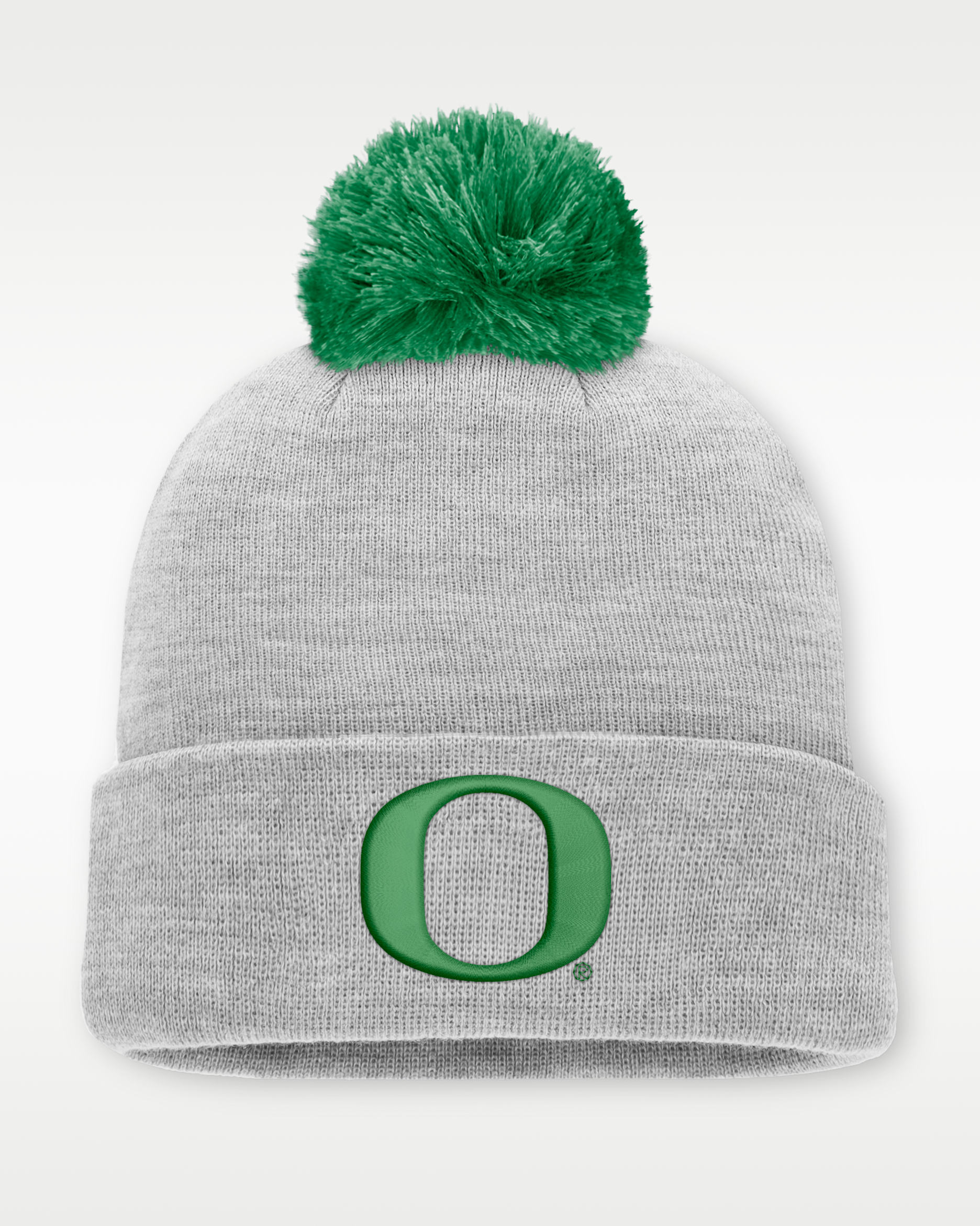 Oregon Peak Men's Nike College Cuffed Beanie - Grey Heather