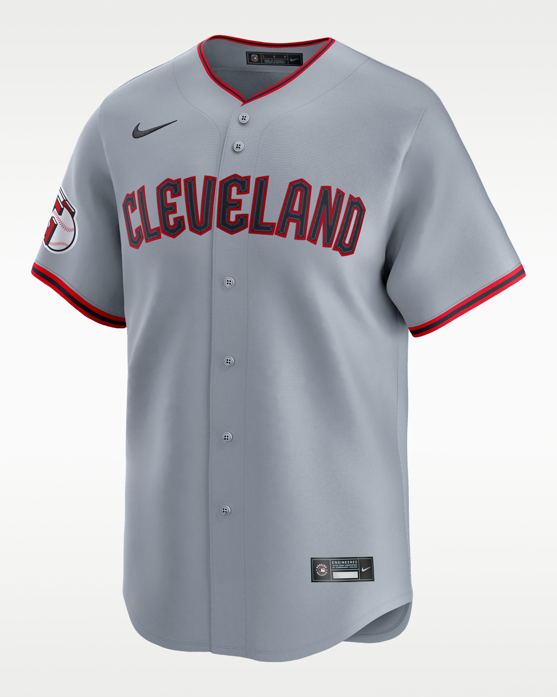 Jersey Nike Dri-FIT ADV de la MLB Limited para hombre Cleveland Guardians - Gris