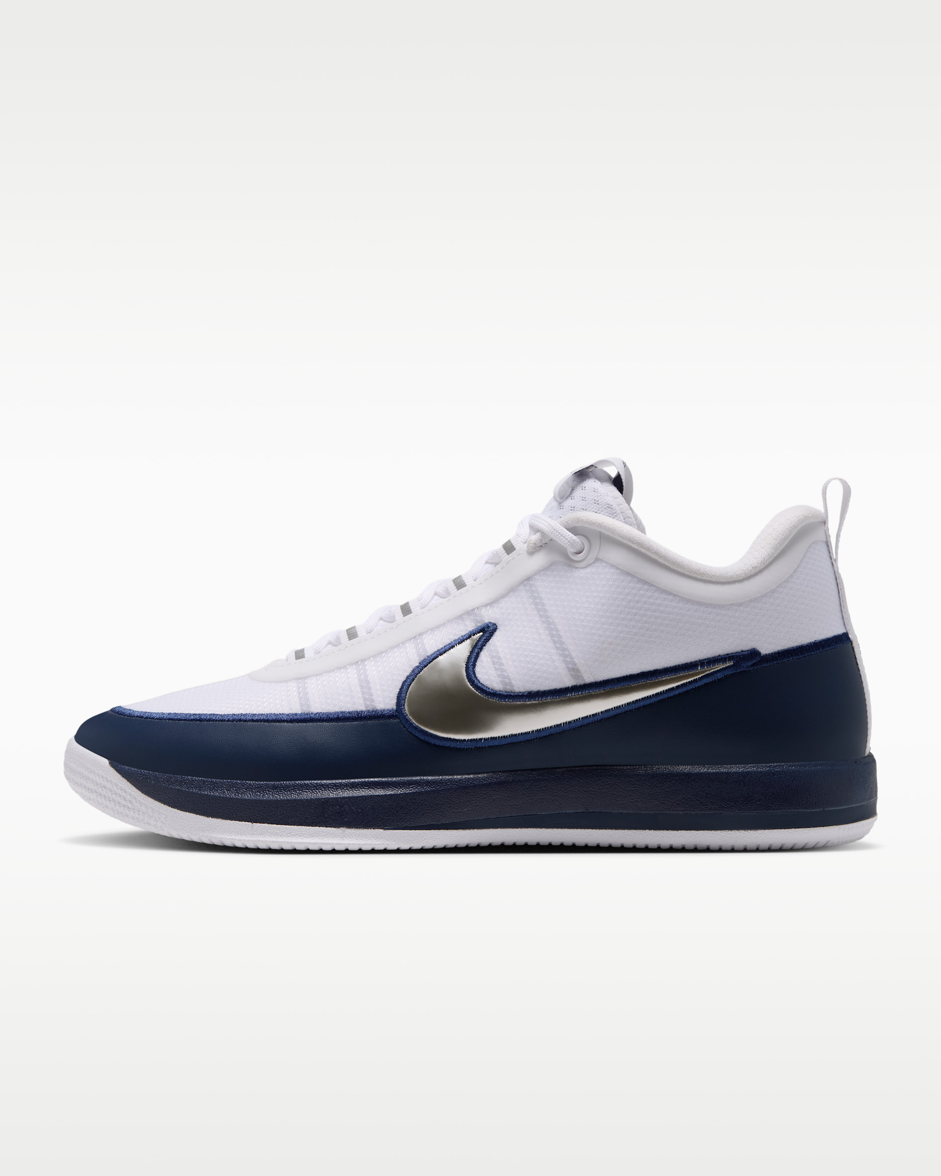 Tenis de básquetbol Book 2 - Blanco/Azul marino medianoche/Plata metalizado