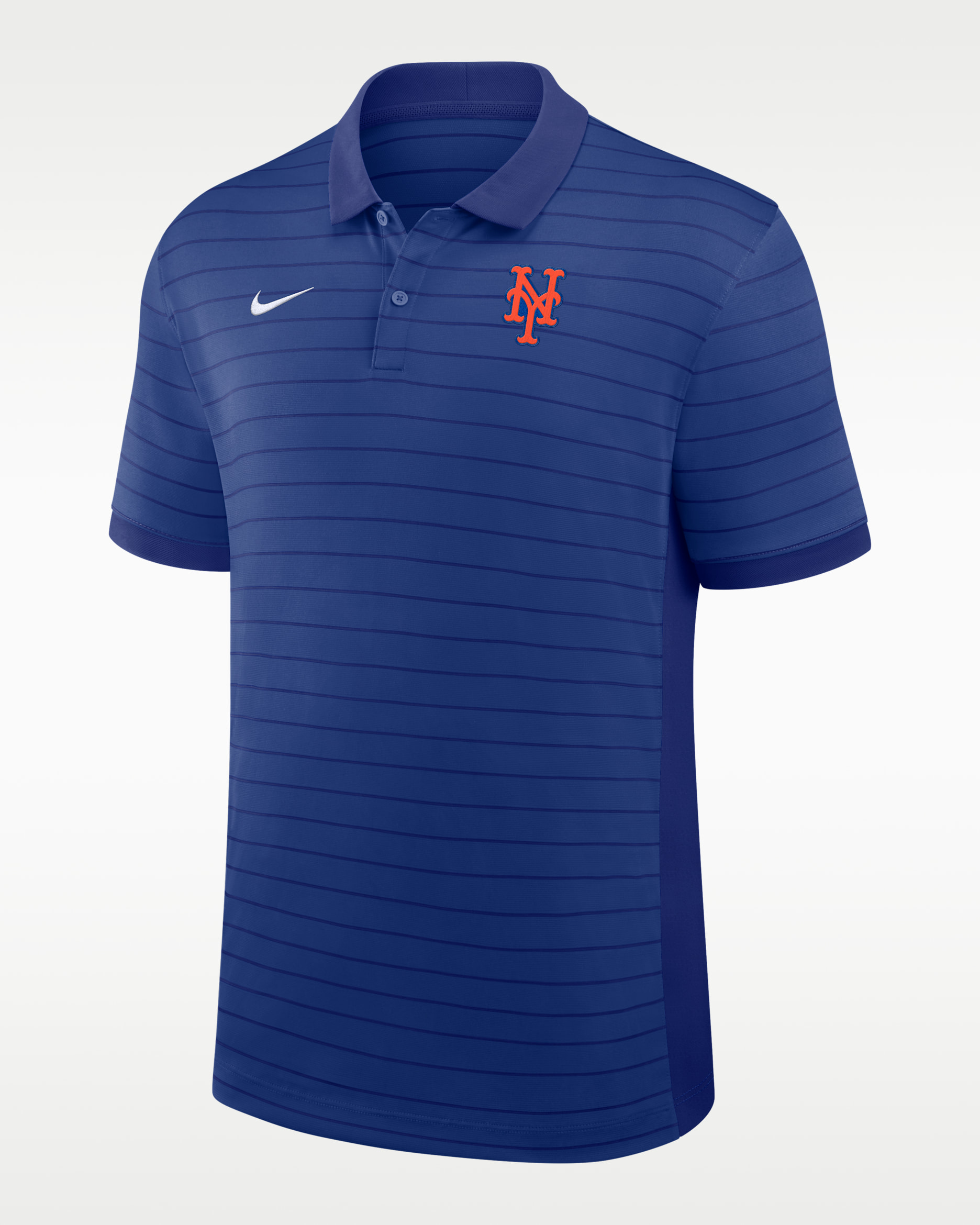 New York Mets Authentic Collection Striped Victory Men's Nike Dri-FIT MLB Polo - Royal