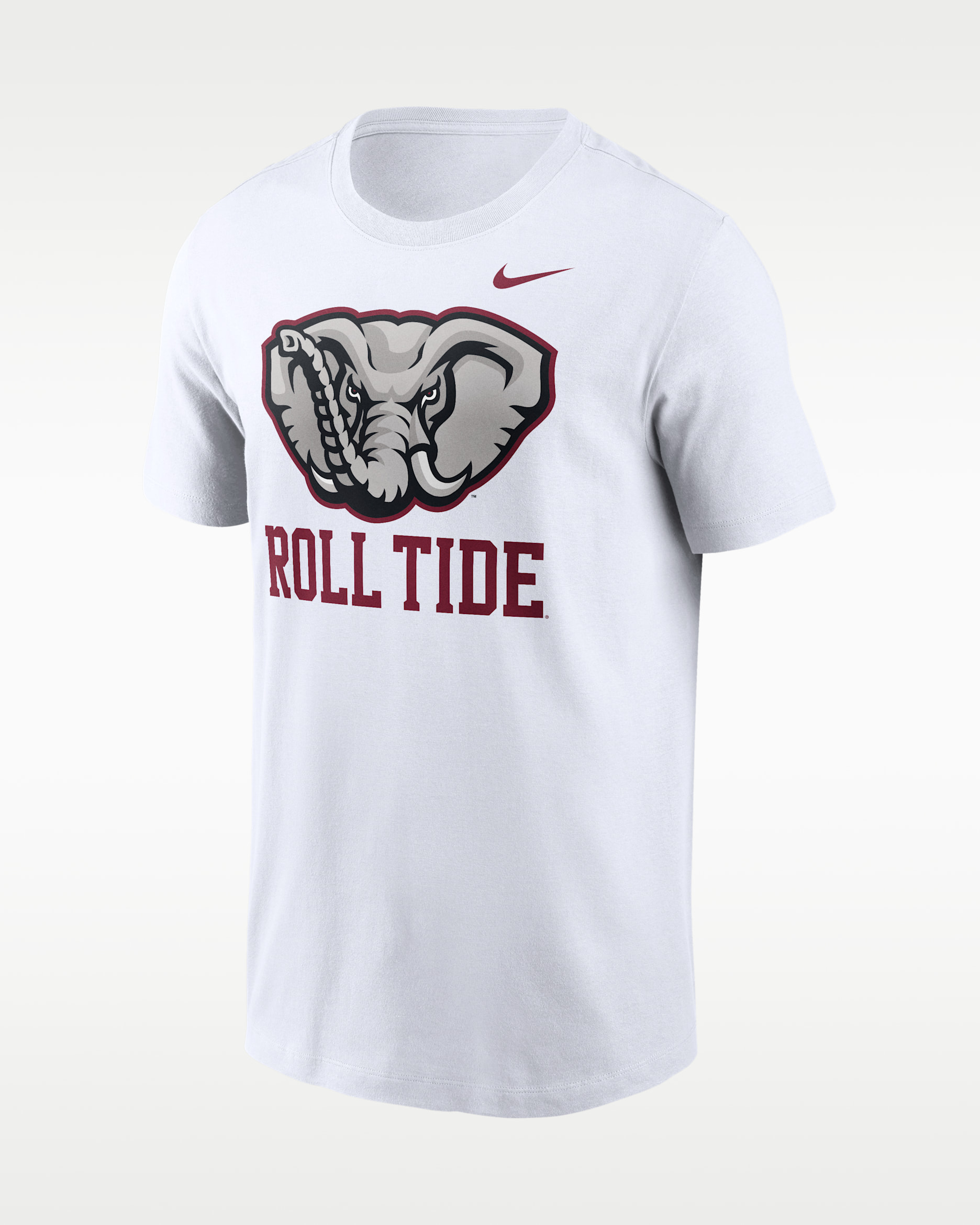 Playera universitaria Nike para hombre Alabama Primetime Logo Mantra - Blanco