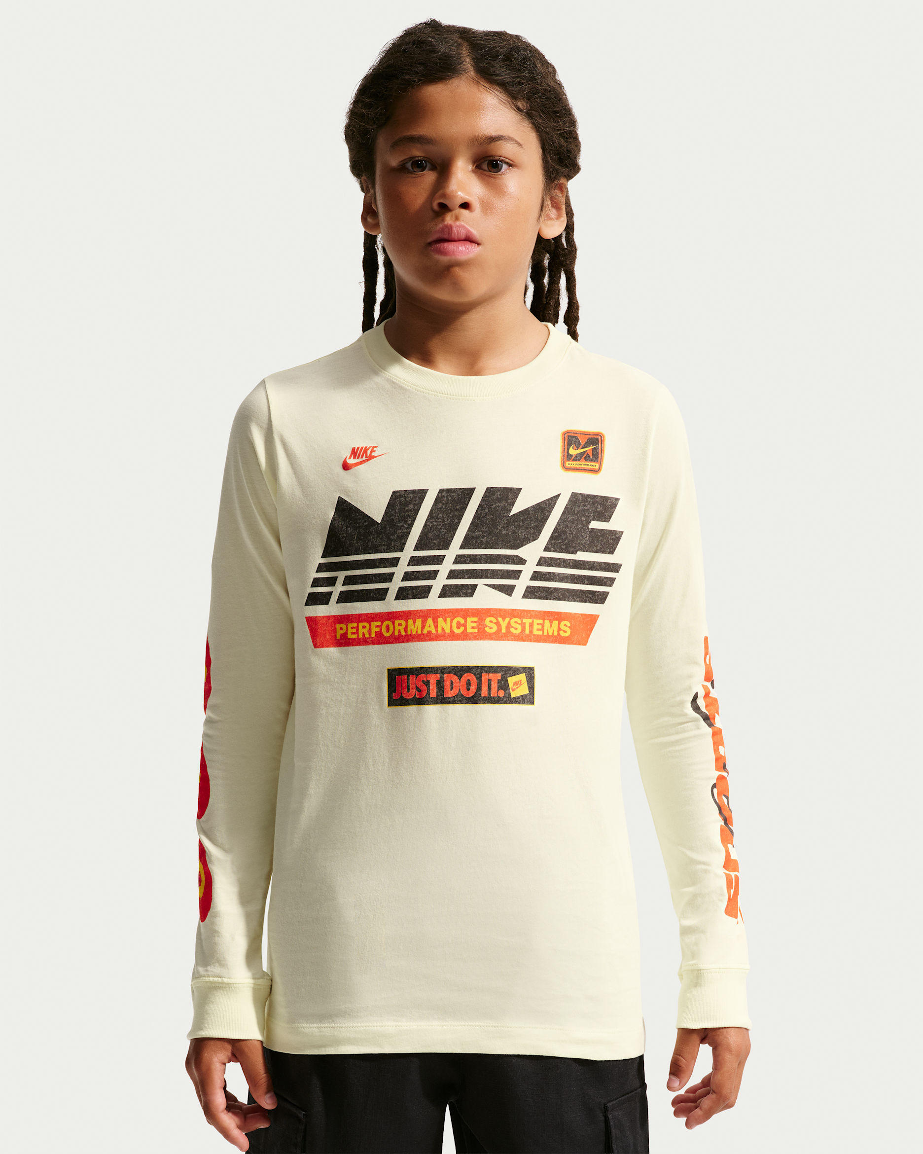 Playera de manga larga para niños grandes Nike Sportswear - Cachemira