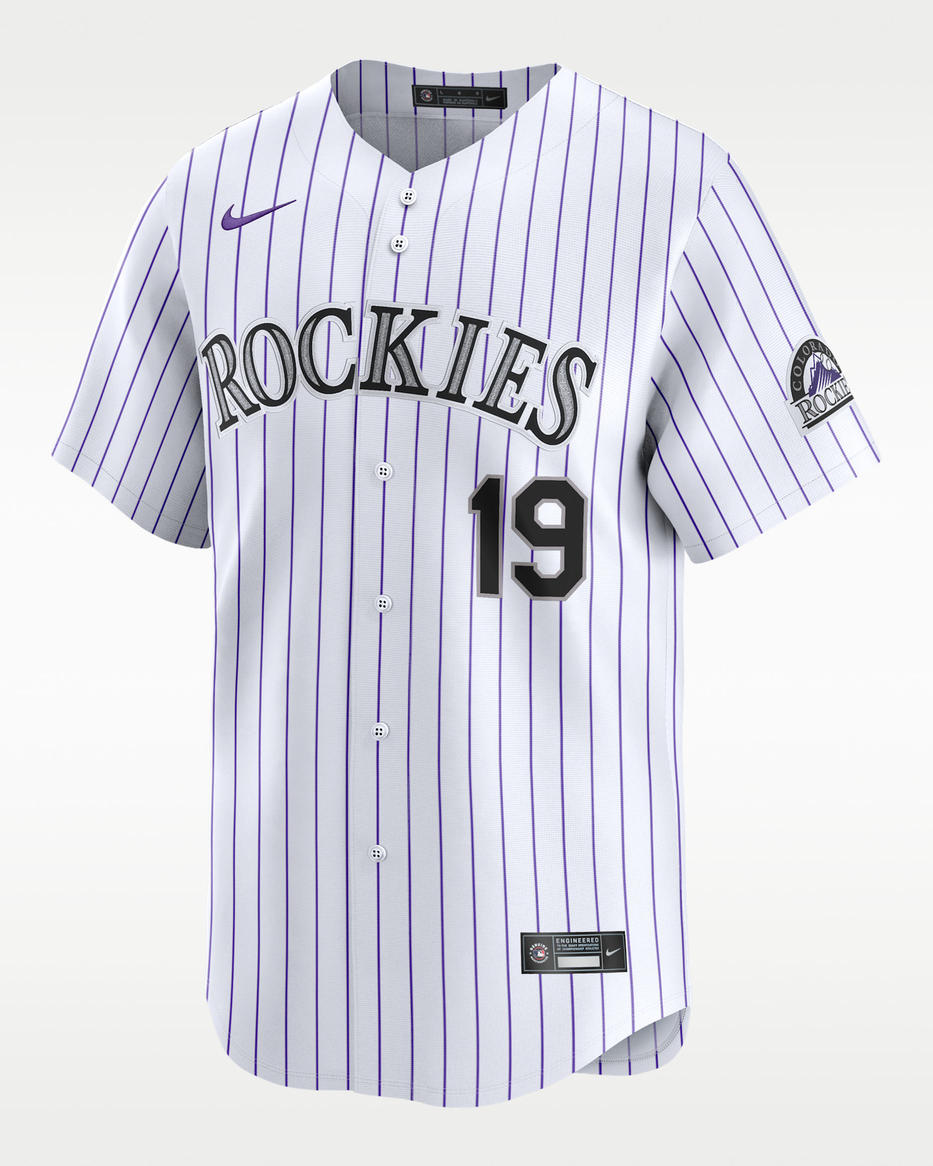 Jersey Nike Dri-FIT ADV de la MLB Limited para hombre Charlie Blackmon Colorado Rockies - Blanco