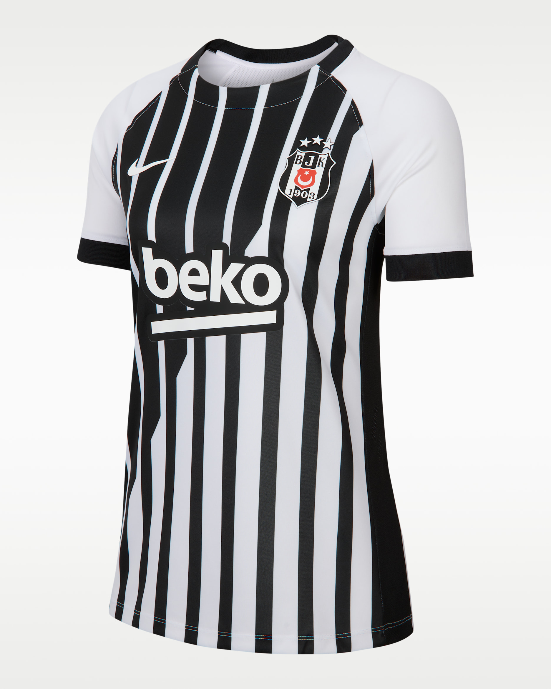 Beşiktaş J.K. 2026/27 Away Women's Nike Dri-FIT Football Replica Shirt - White/White/Black/White