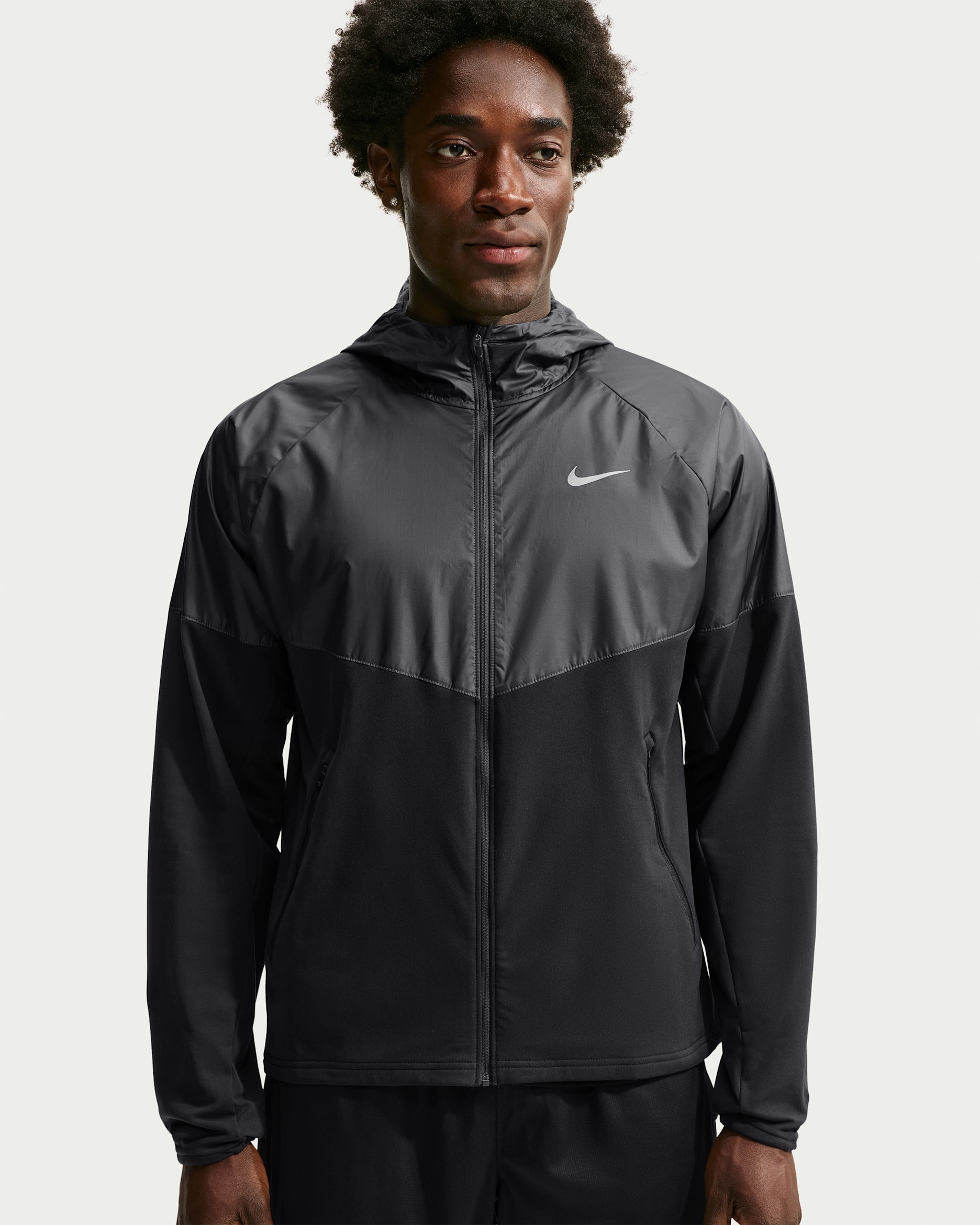Nike Miler Men's Repel Winterized Running Jacket - Black/Anthracite