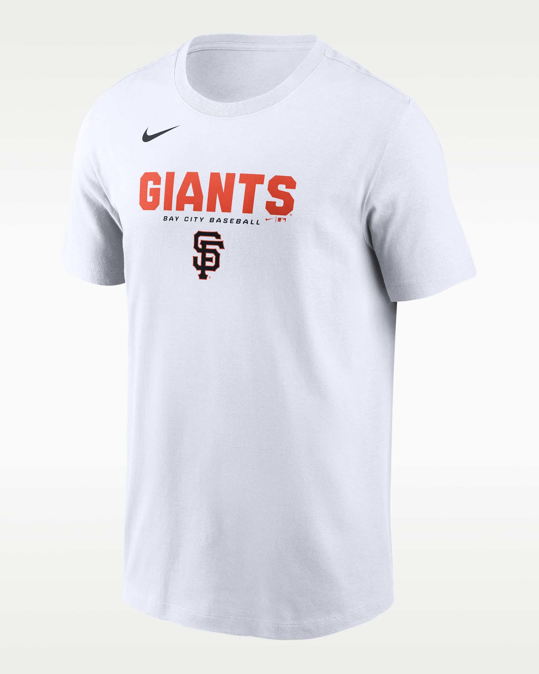 Playera Nike de la MLB para hombre San Francisco Giants Bold Team Name - Blanco