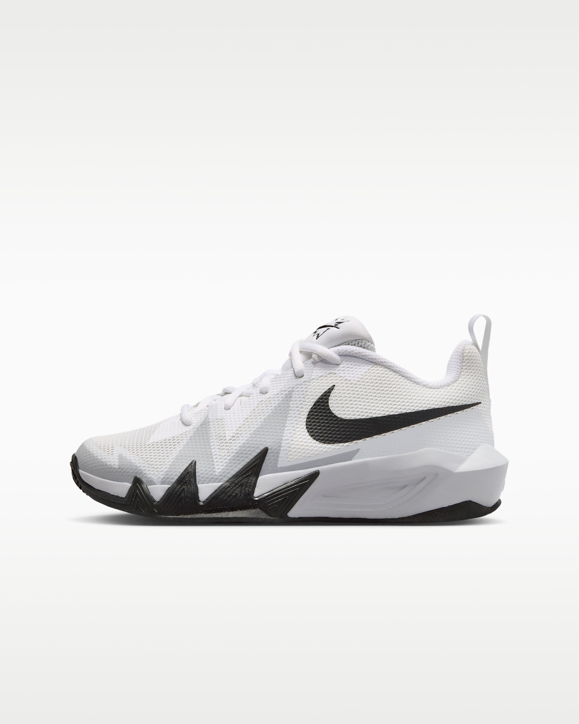 Nike S.T. Dynamite Big Kids' Basketball Shoes - White/Summit White/Pure Platinum/Black