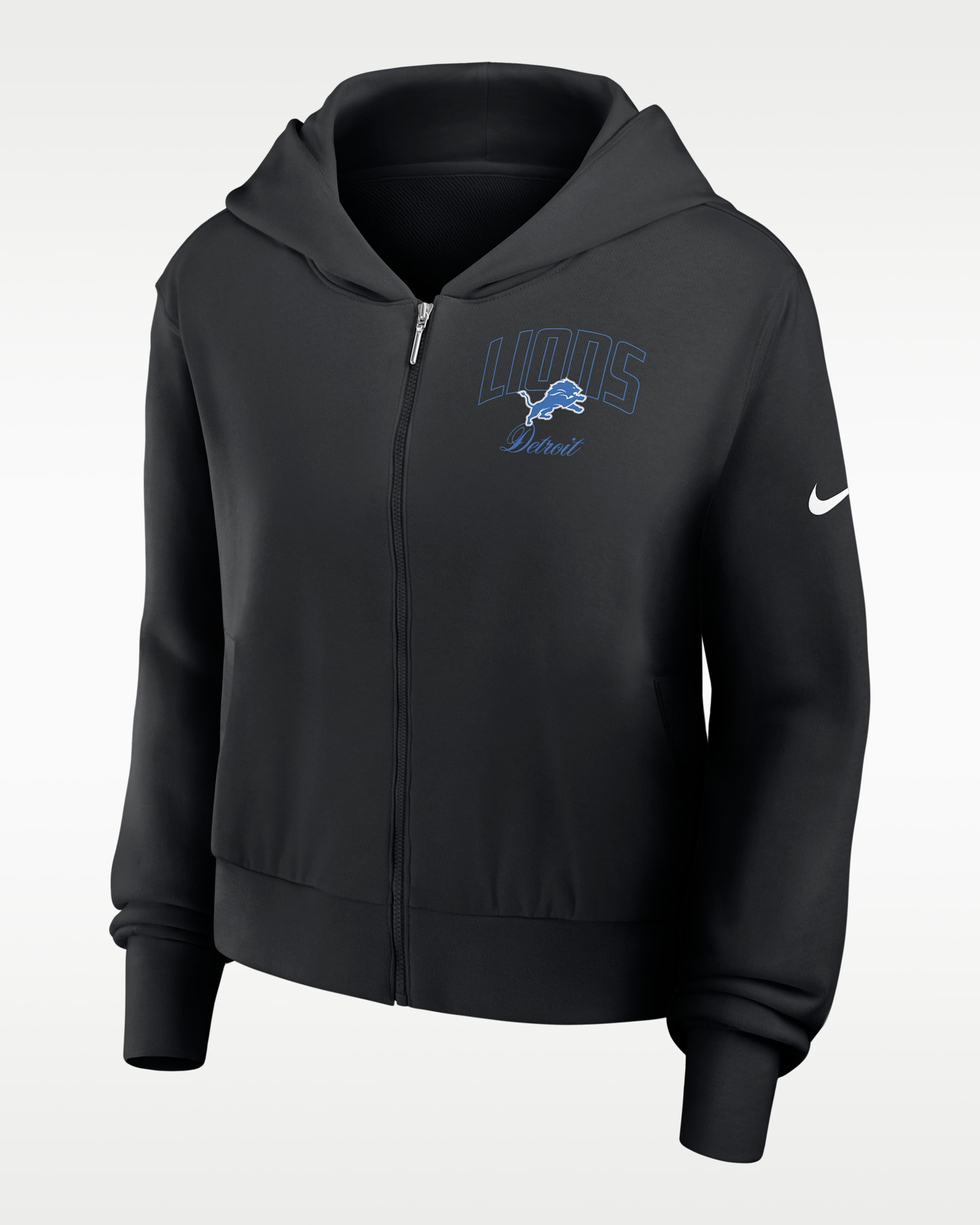Detroit Lions Primetime Women's Nike NFL Full-Zip Hoodie - Black