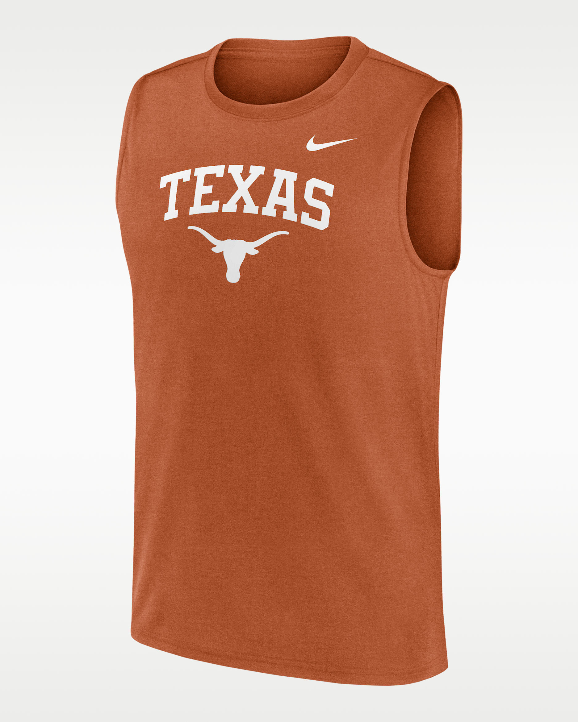 Texas Primetime Arch Legend Men's Nike Dri-FIT College Muscle Tank Top - Desert Orange