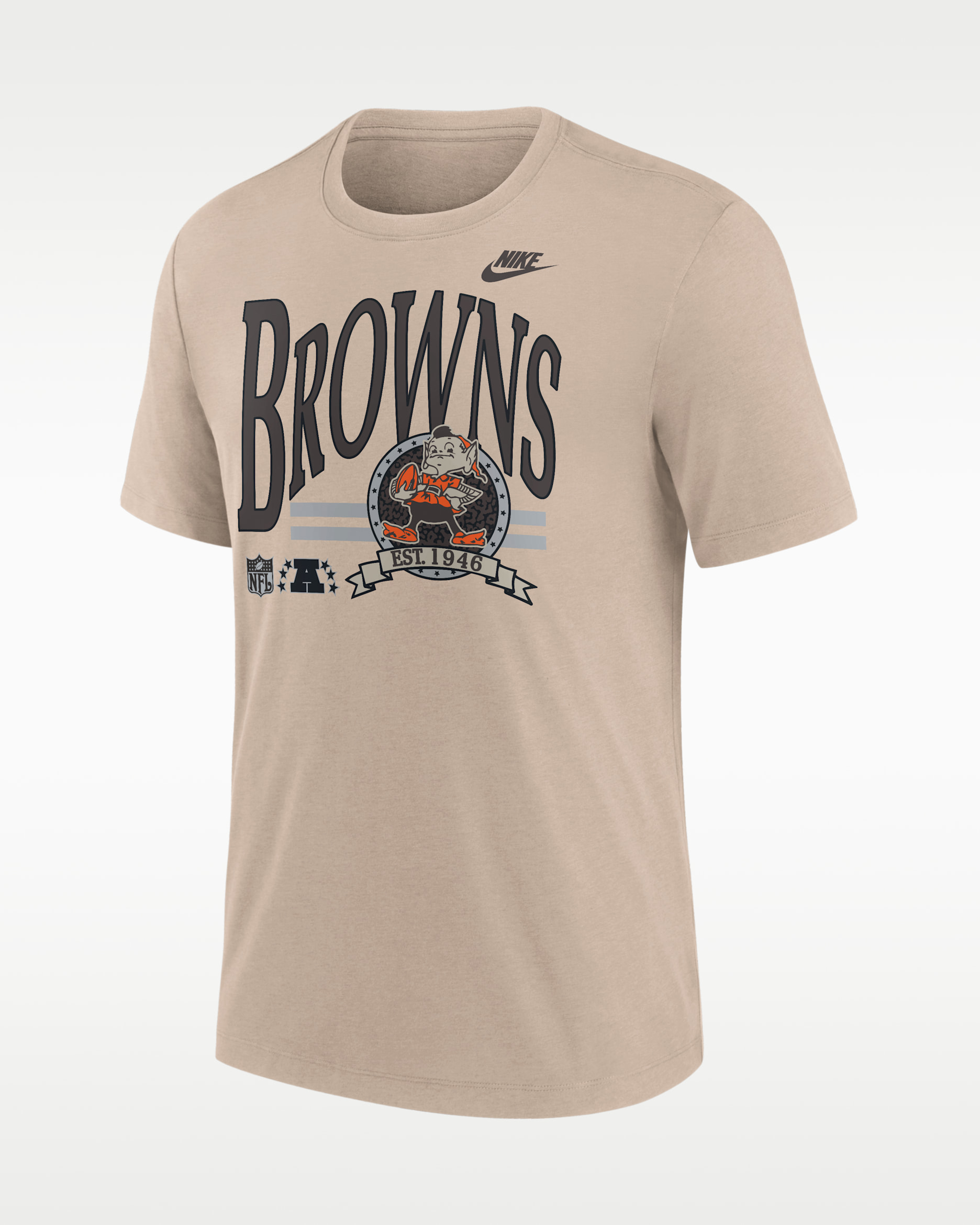 Cleveland Browns Rewind Men's Nike NFL T-Shirt - Sand