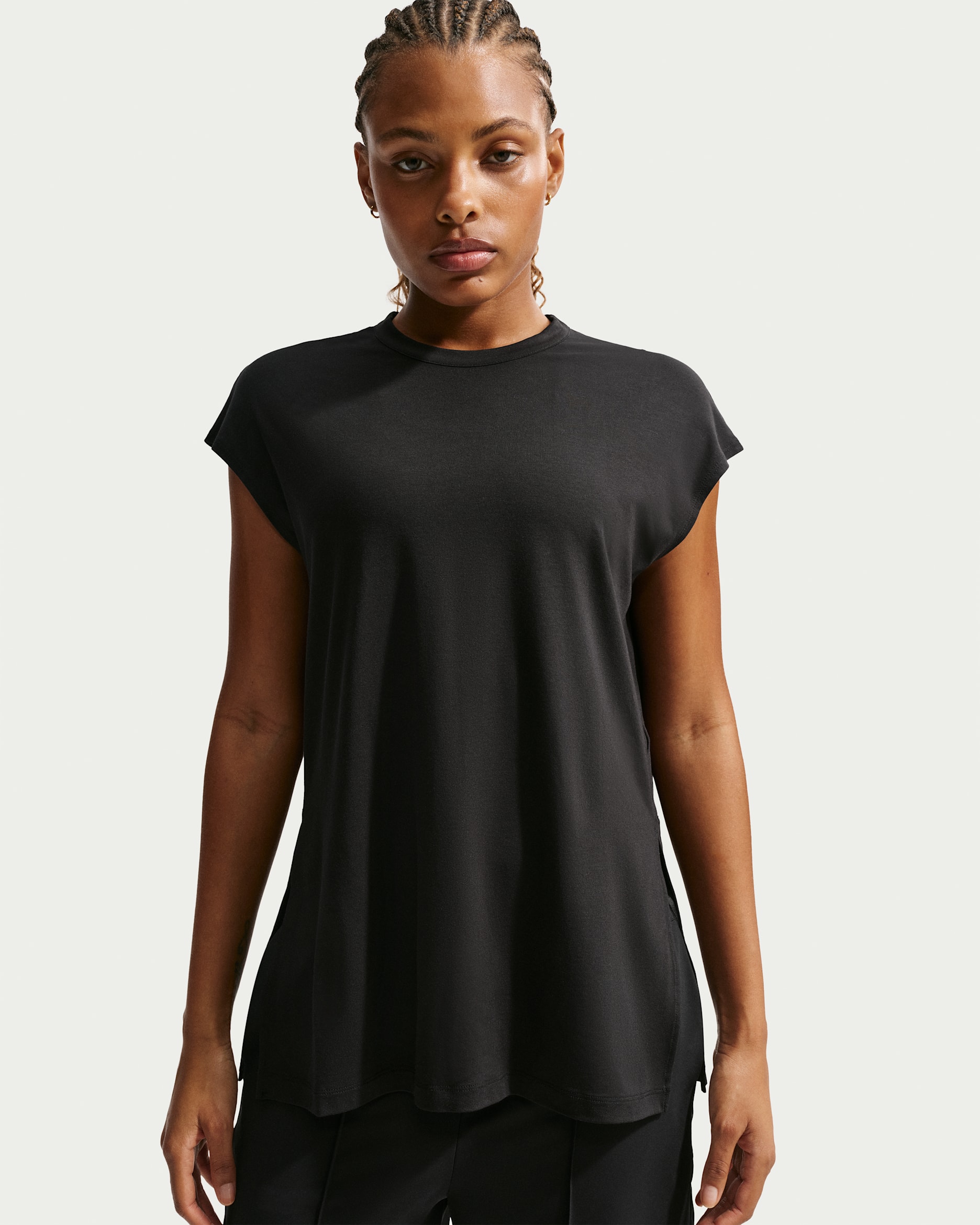 Nike 24.7 ImpossiblySoft Women's Dri-FIT Tank Top - Black/Black/Dark Smoke Grey