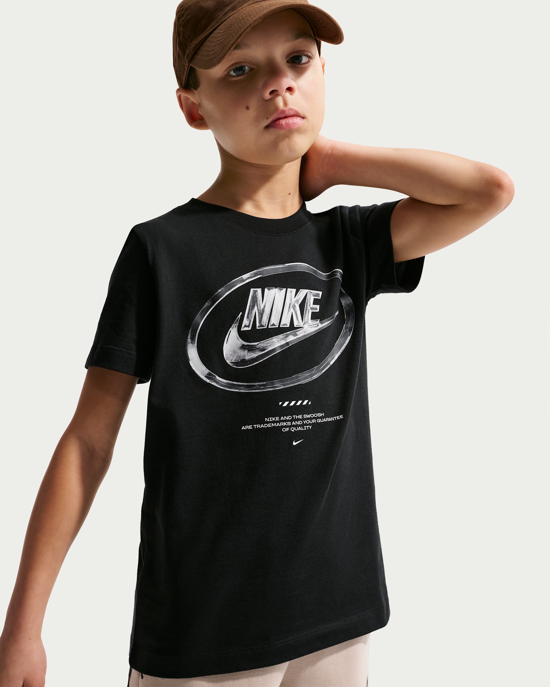 Nike Sportswear Big Kids' T-Shirt - Black